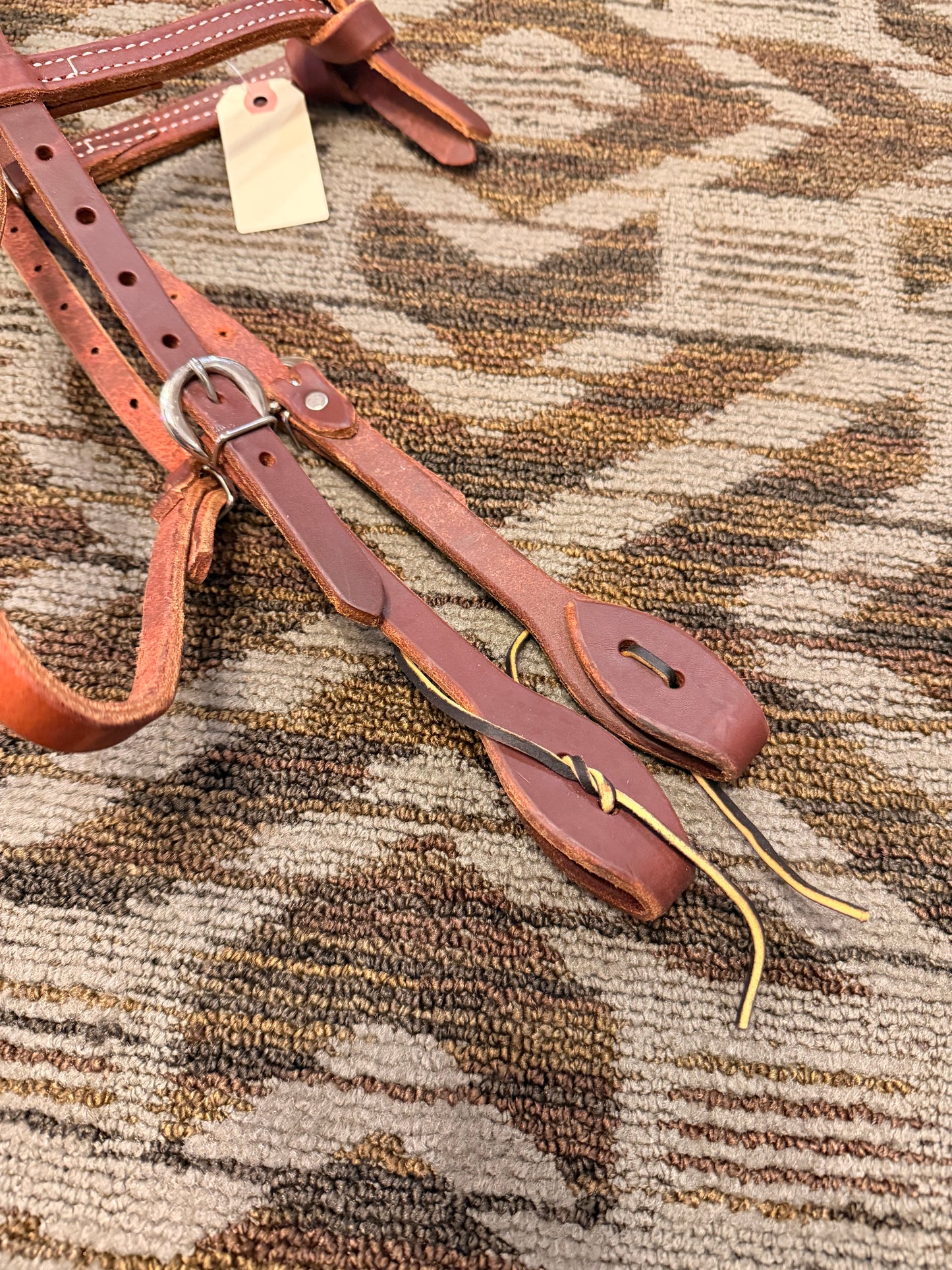 Heavy Oiled Futurity Knot Headstall