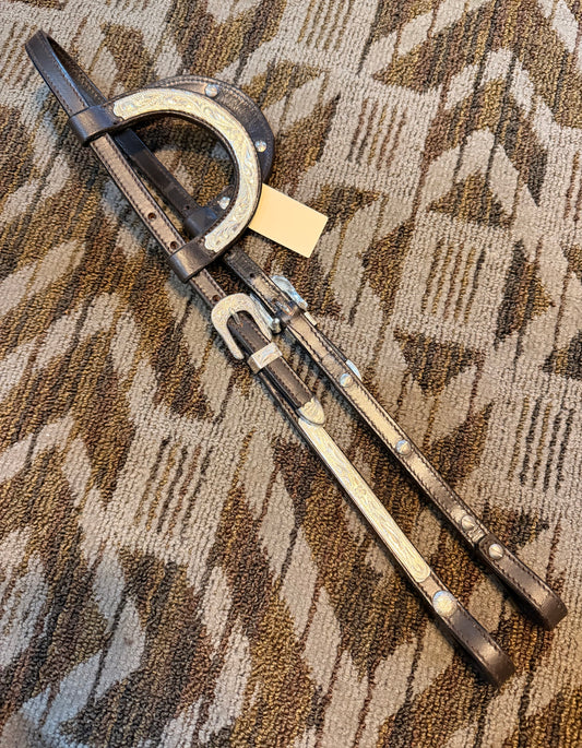 Silver Double Ear Headstall