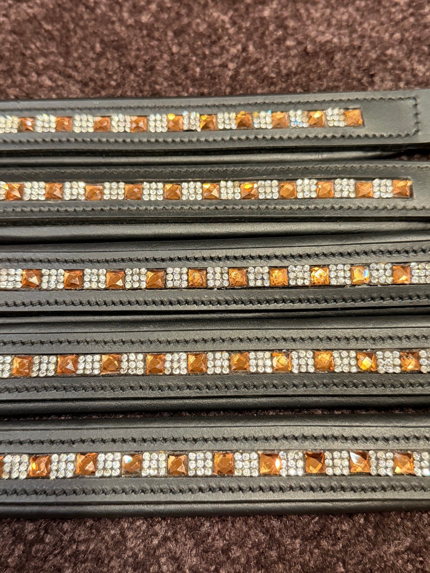 Orange Crystal Browband