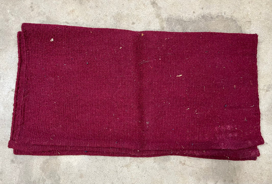 Burgundy Saddle Blanket