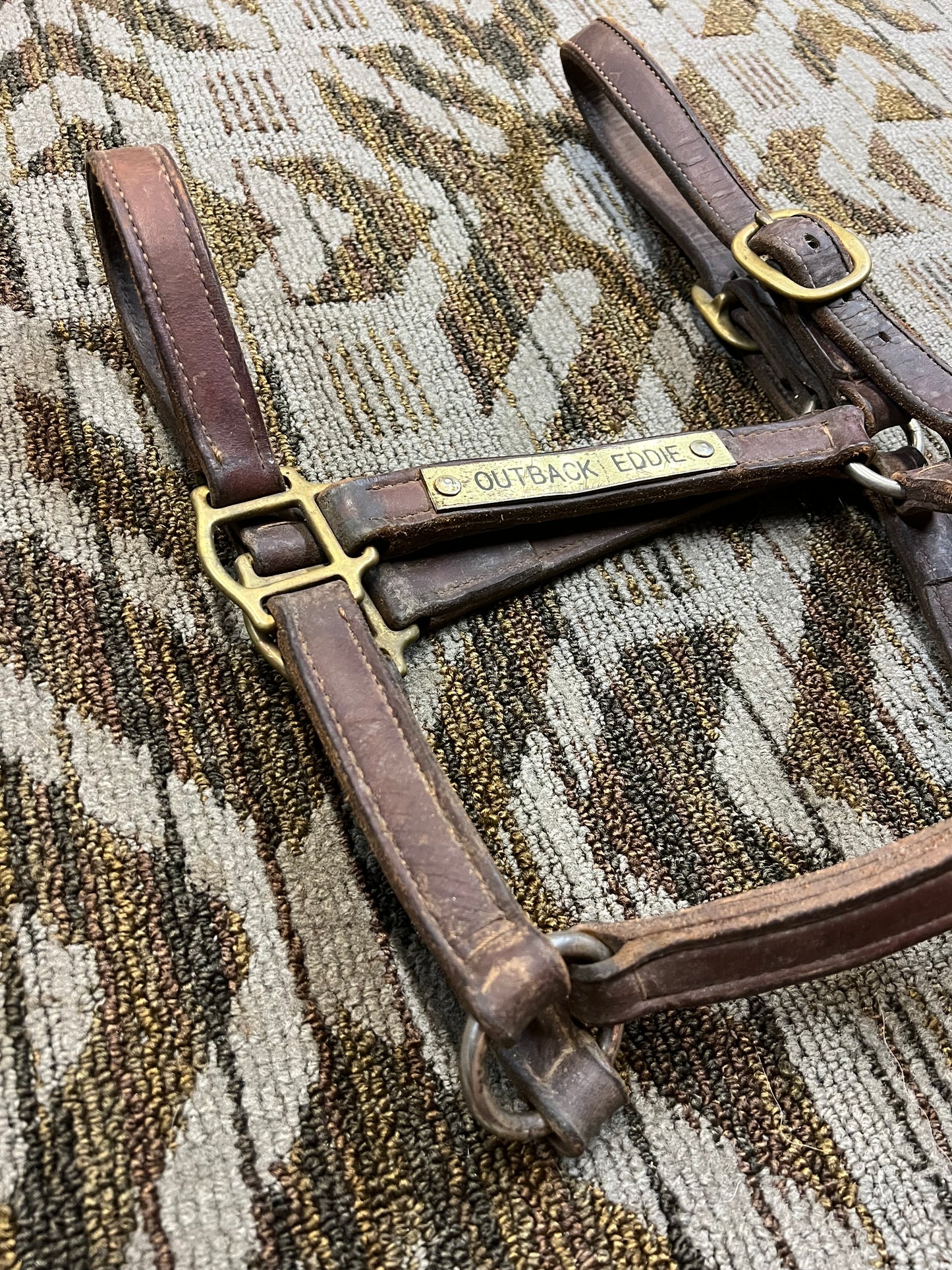 Leather Nameplate Halter