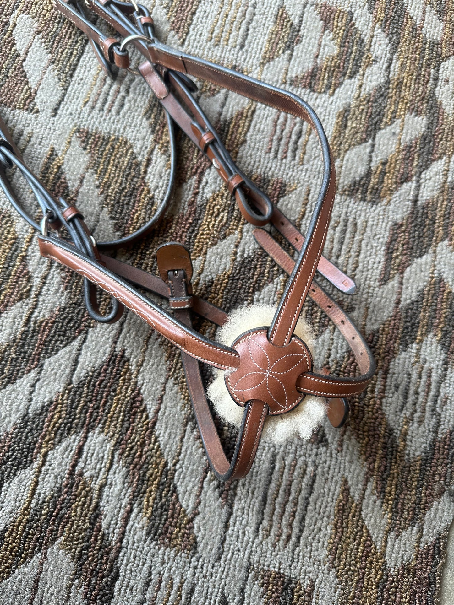 ExionPro Fancy Stitched Figure 8 Bridle