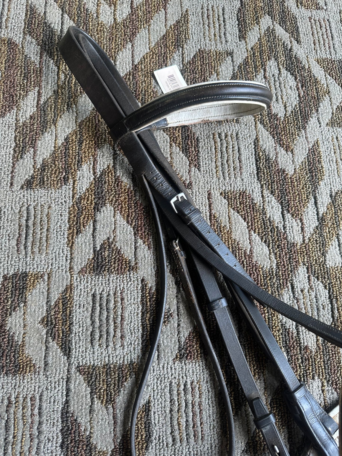 Brown/White Bridle