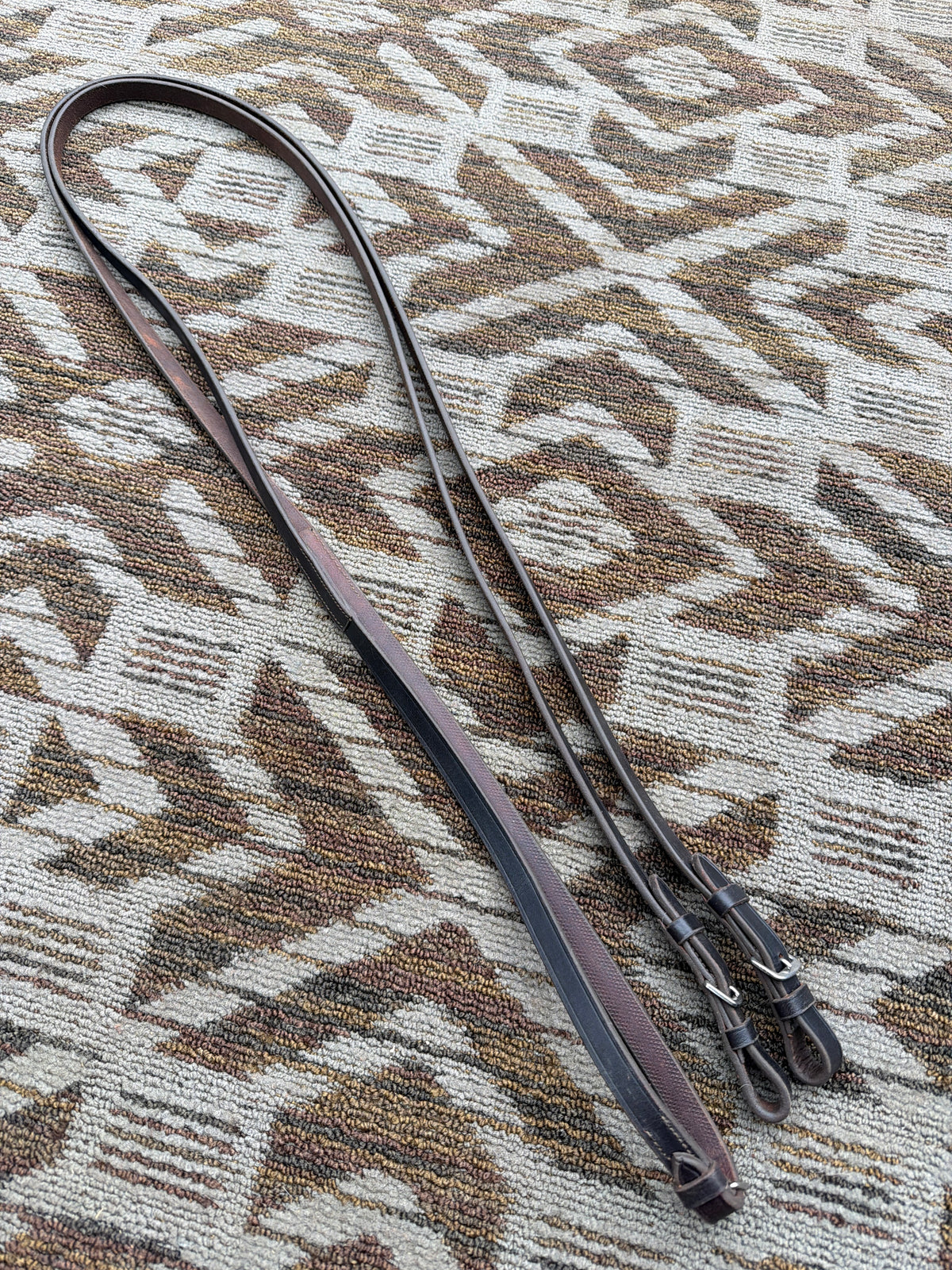 Soft Brown Extra Long Flat Reins