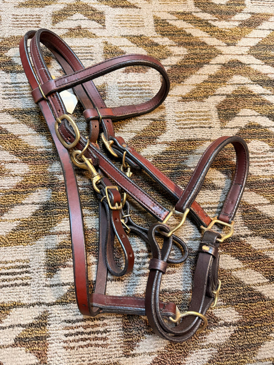 Heavy Duty Leather Halter Bridle