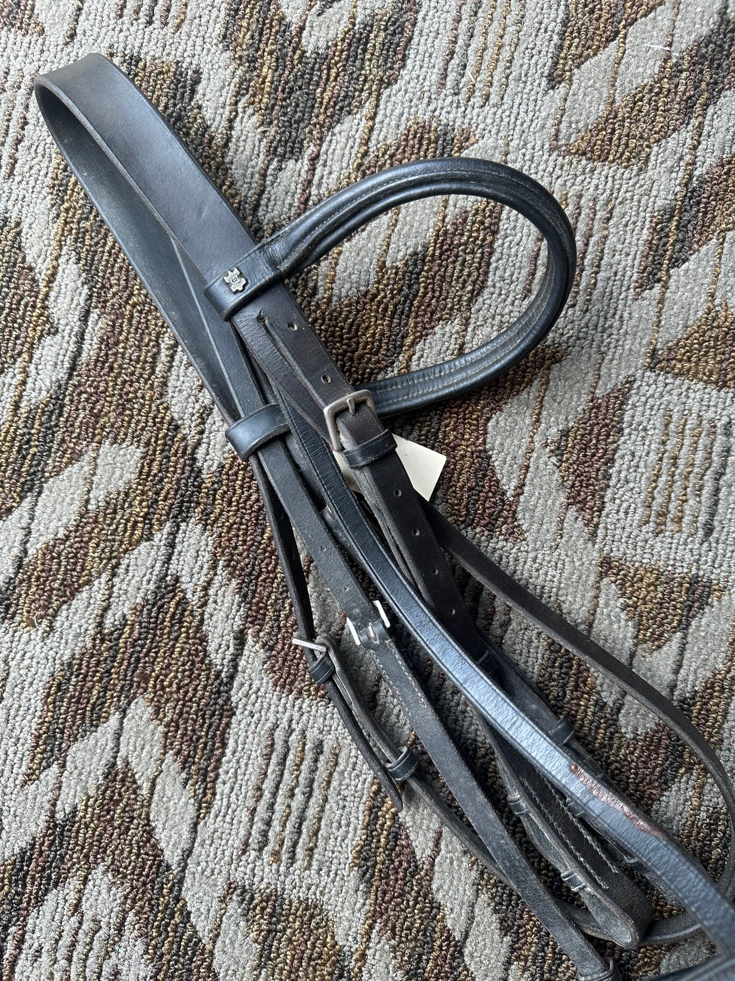 Black Padded Dressage Bridle