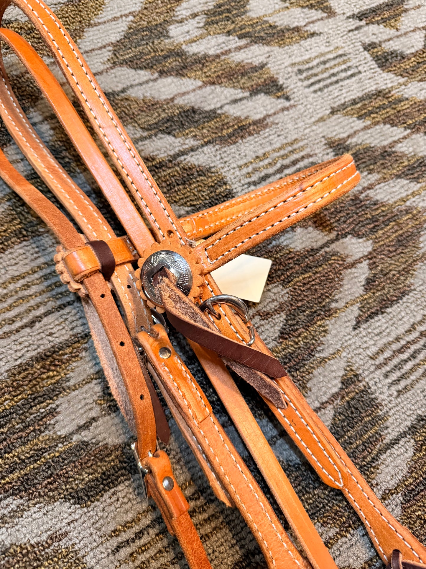 Leather Headstall w/ Conchos