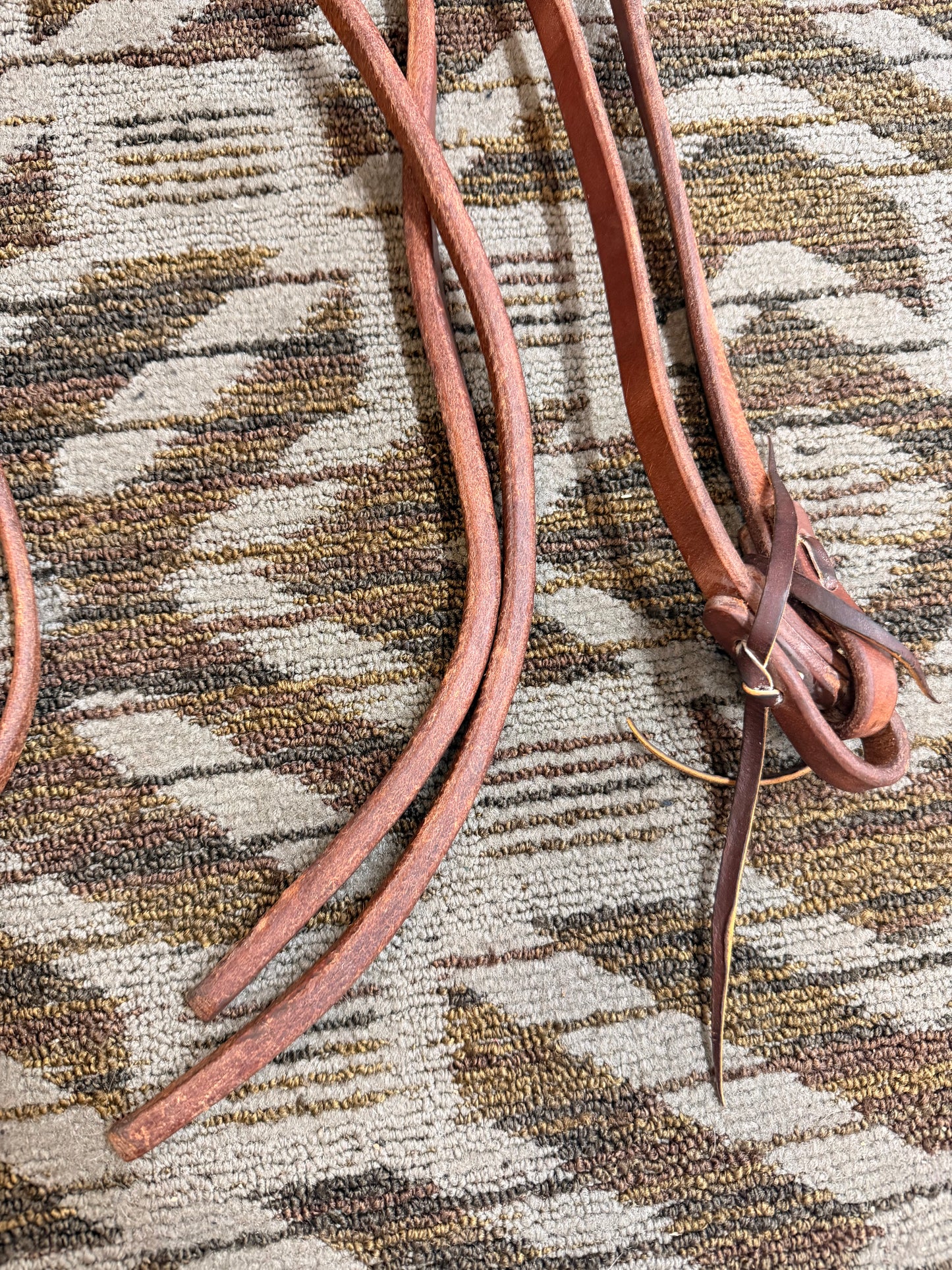 Heavy Oiled Weighted Split Reins