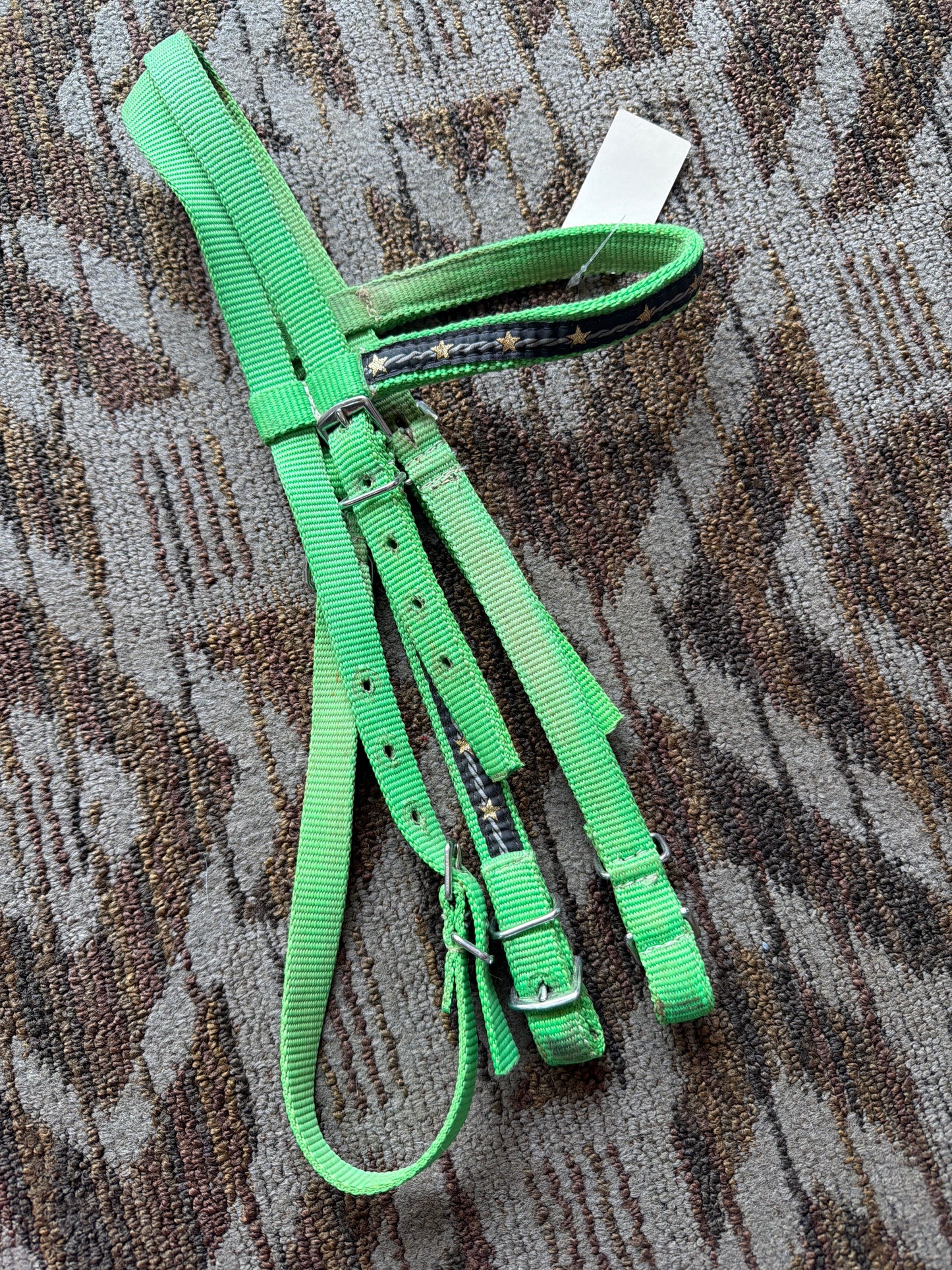 Tuffy Lime Green Nylon Headstall