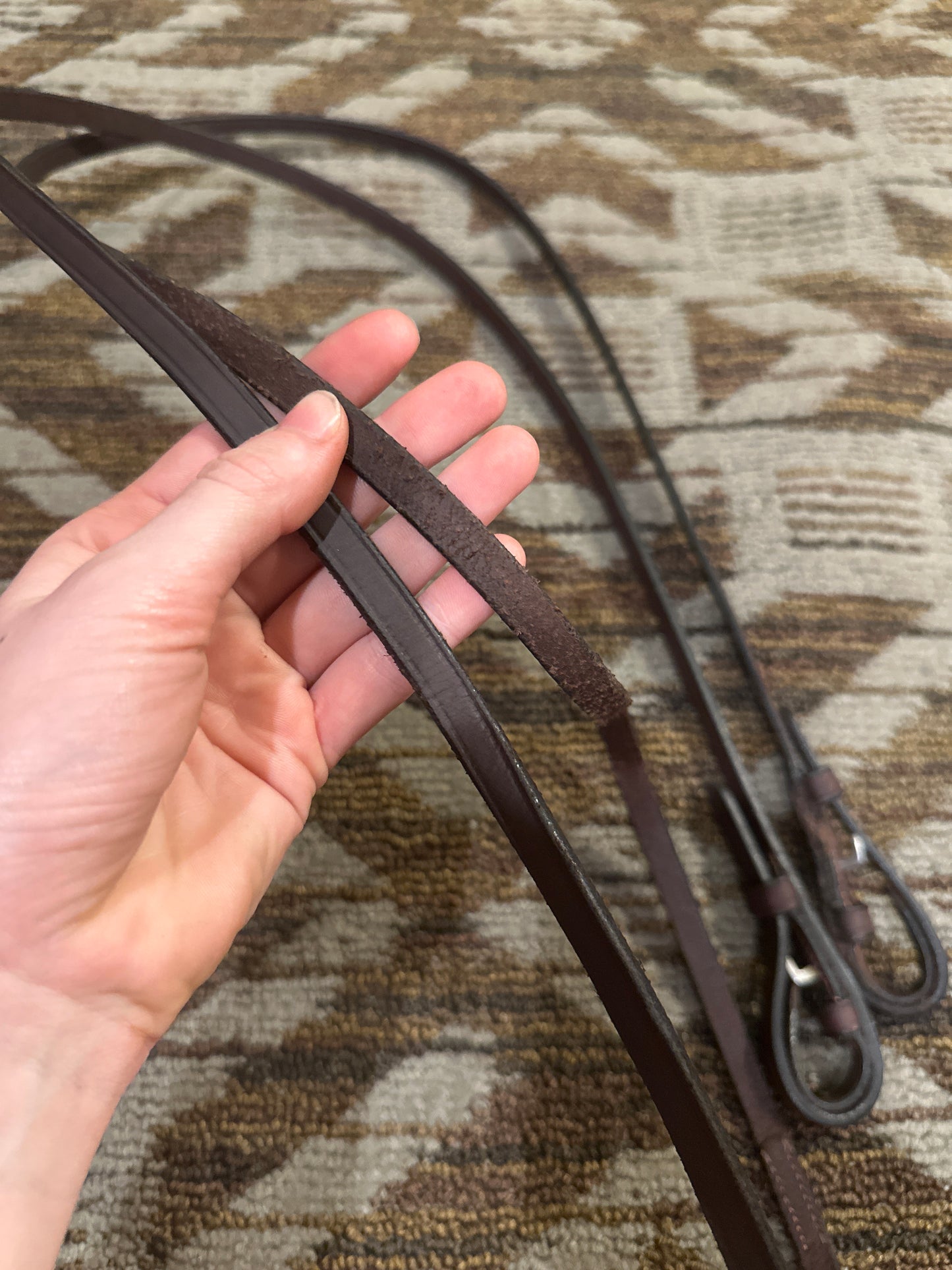 Leather Curb Reins