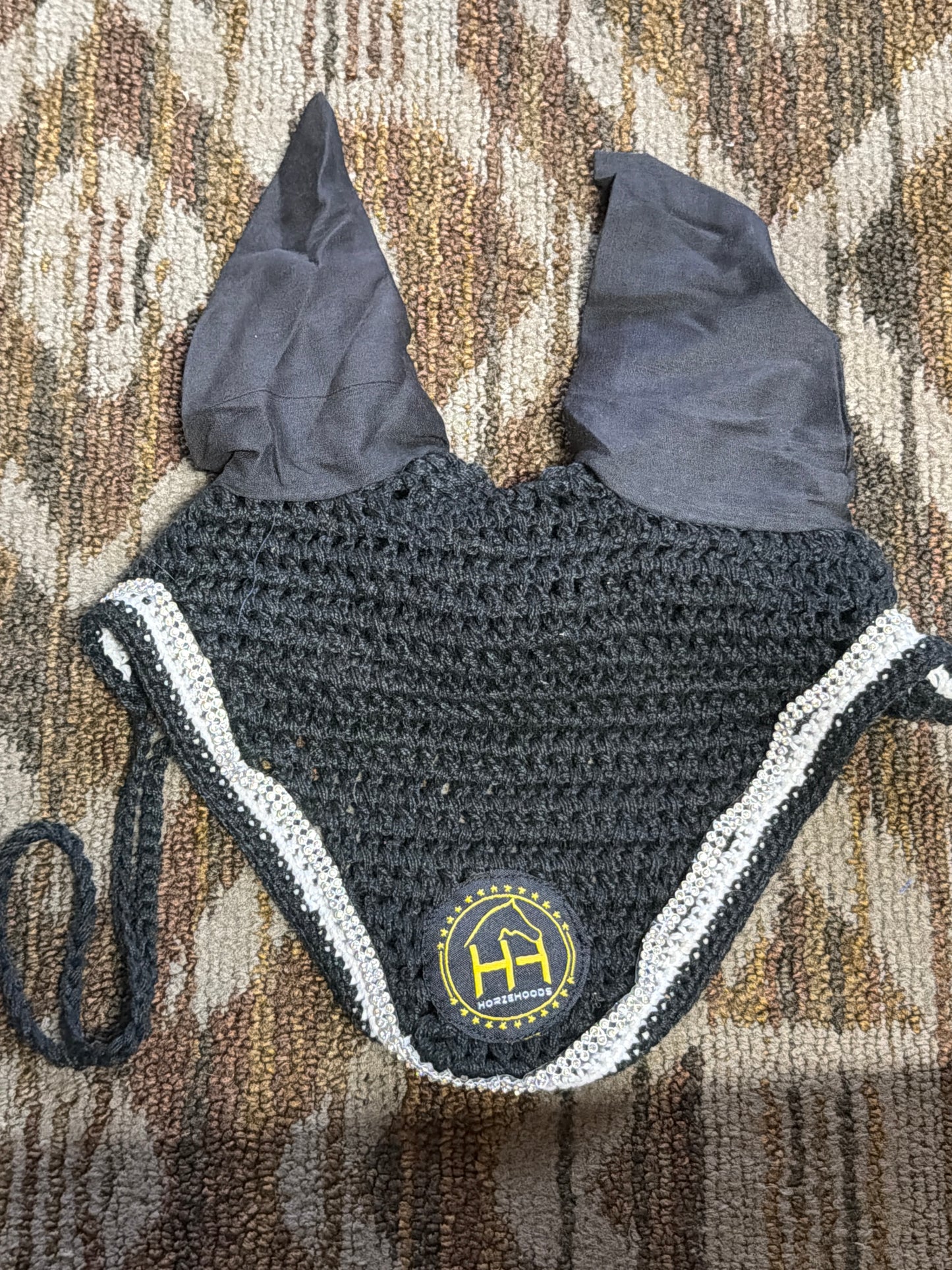 HorzeHoods Black Bling Bonnet