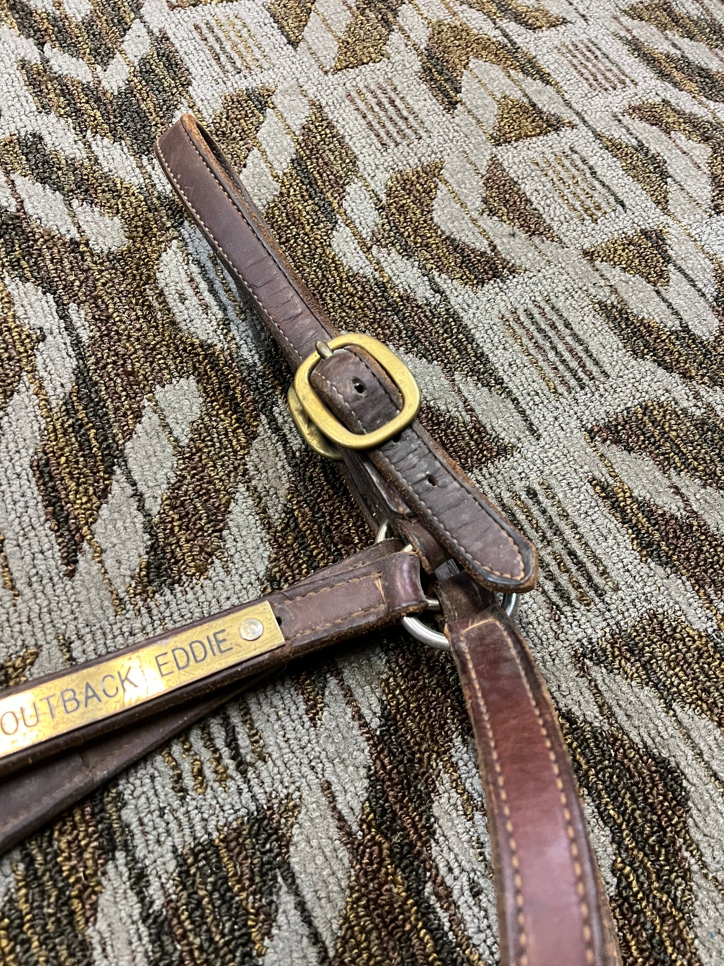 Leather Nameplate Halter