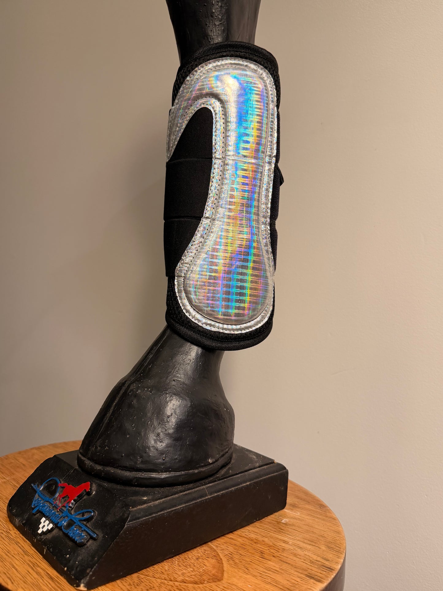 Penny Forever Shiny Silver Mesh Brushing Boots