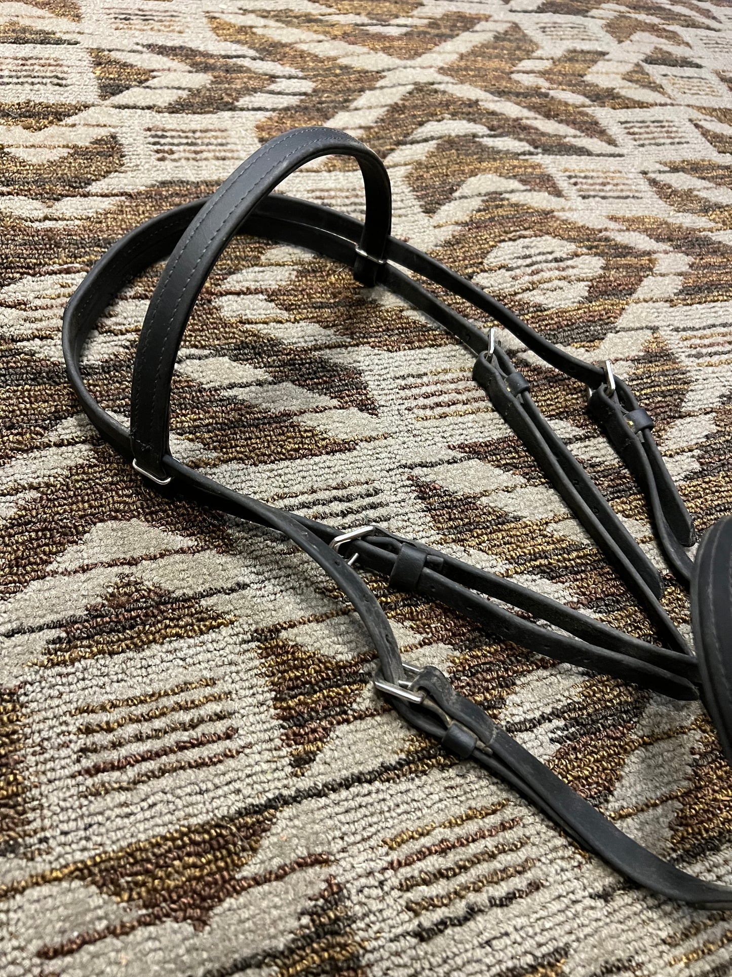 Black Biothane Bitless Bridle