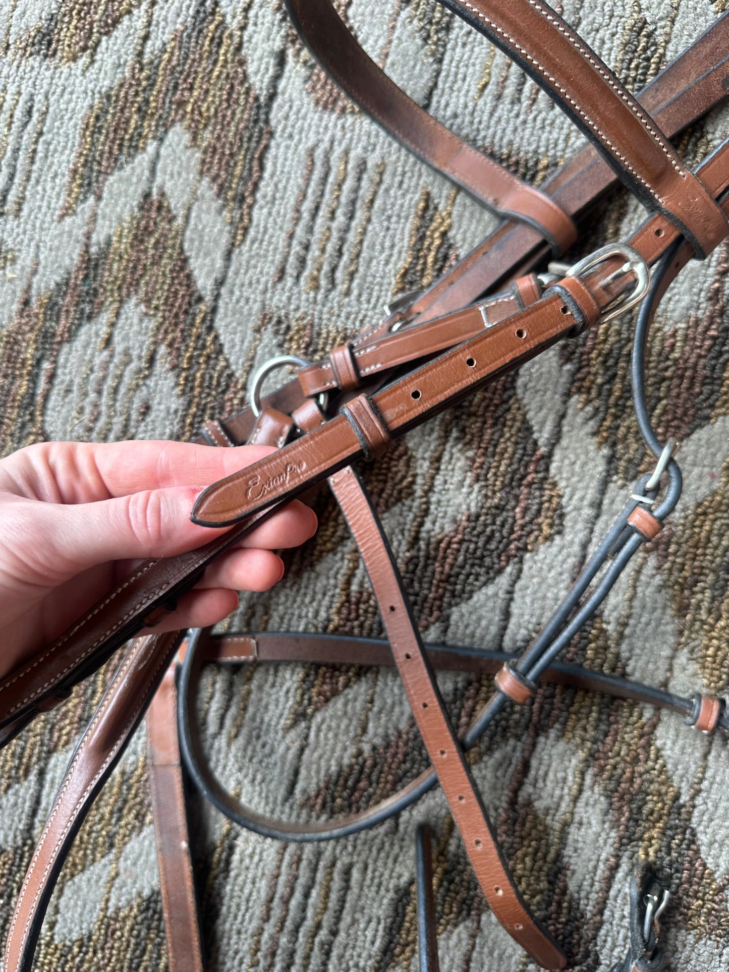 ExionPro Fancy Stitched Figure 8 Bridle