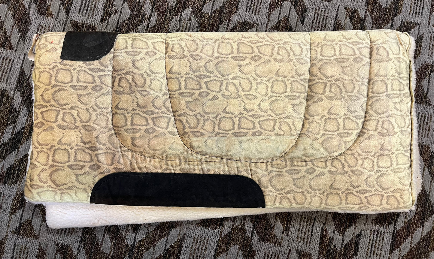 Snakeskin Fleece Saddle Pad