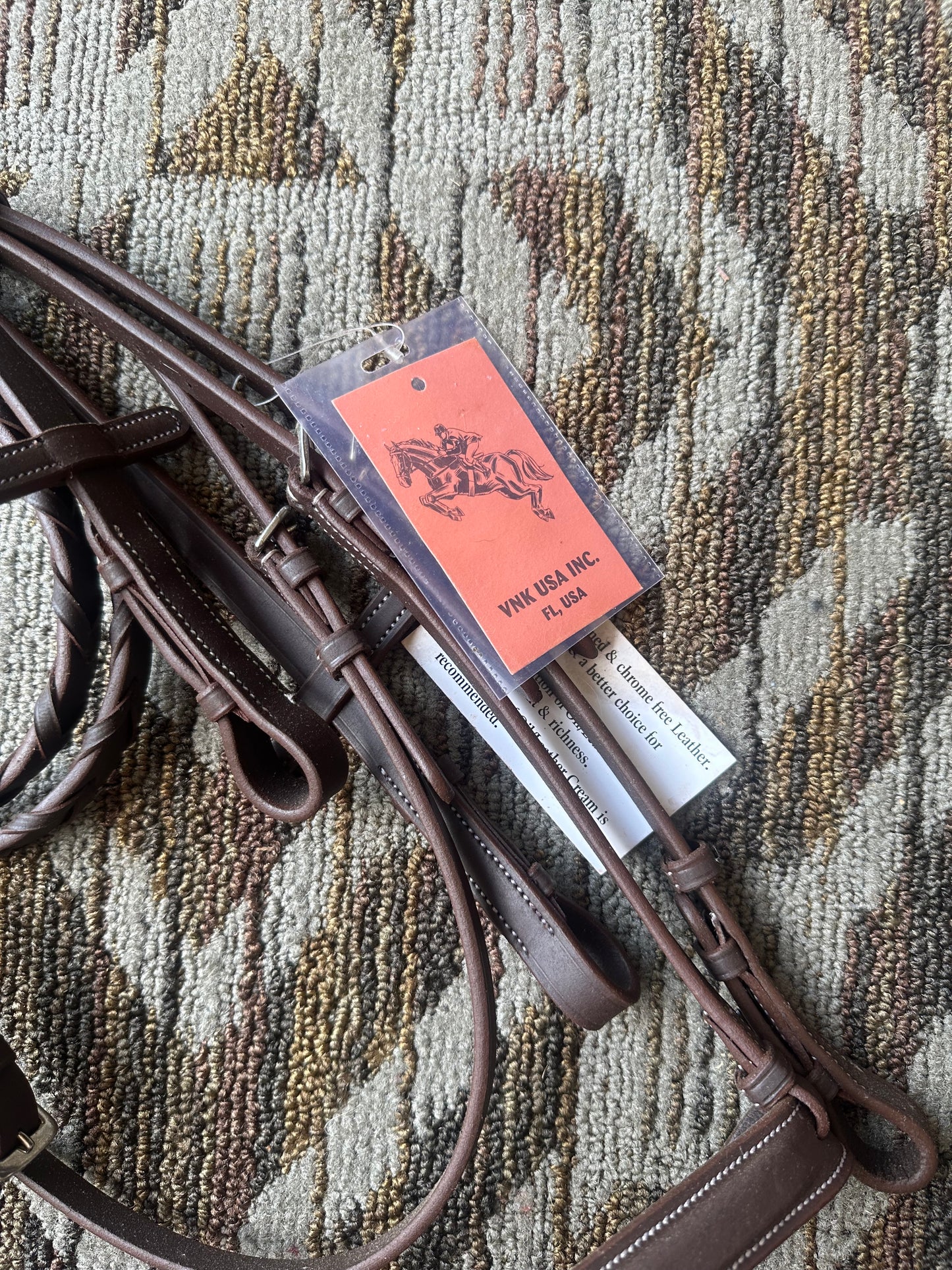 New VNK Bridle w/ Matching Reins