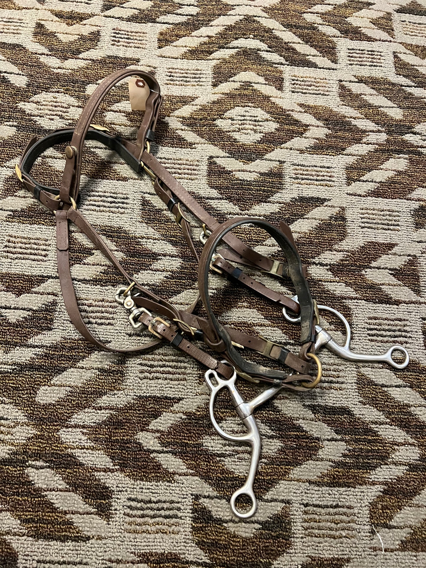 Brown Halter Bridle w/ Bit