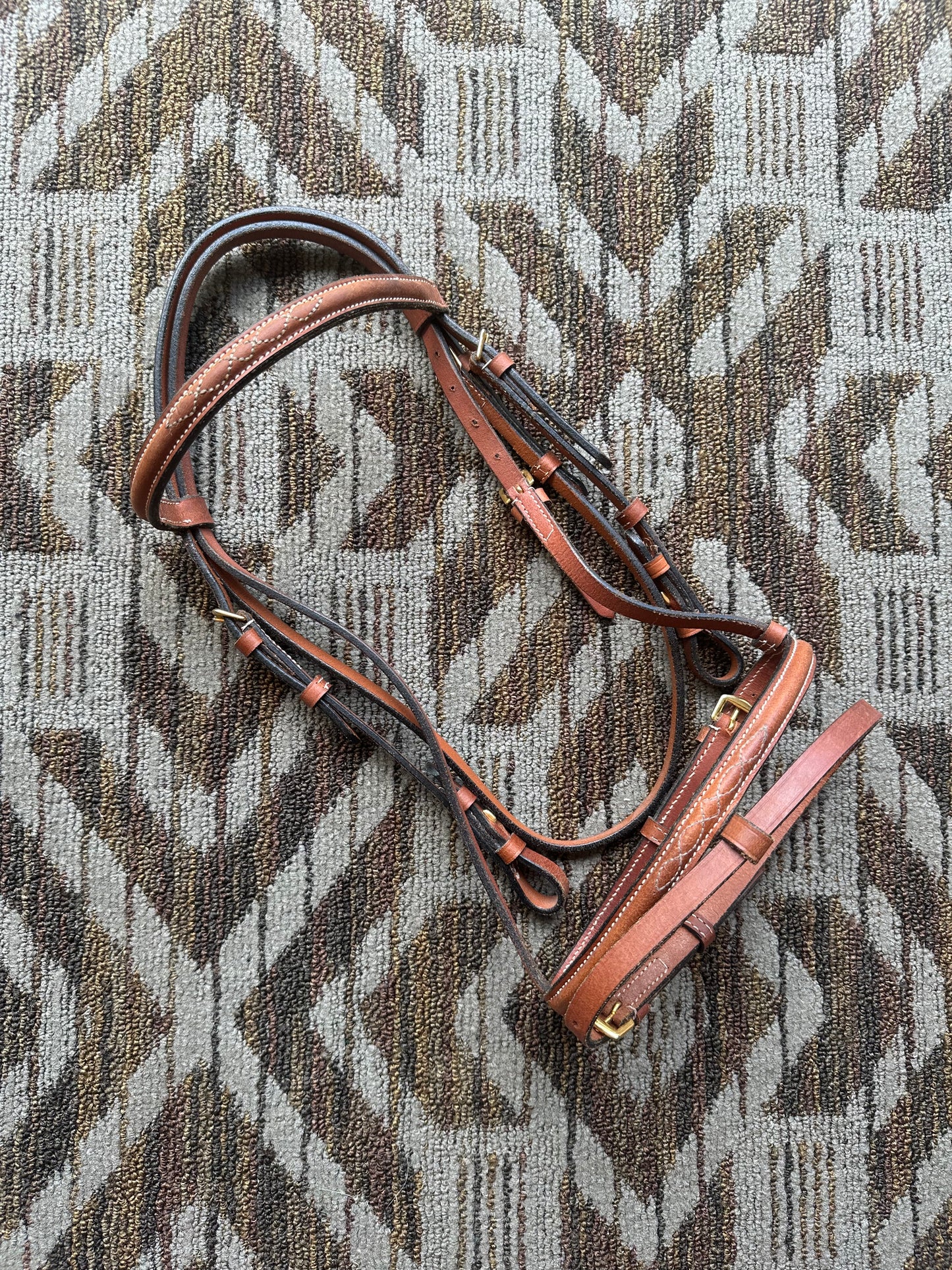 Chestnut Fancy Stitched Bridle