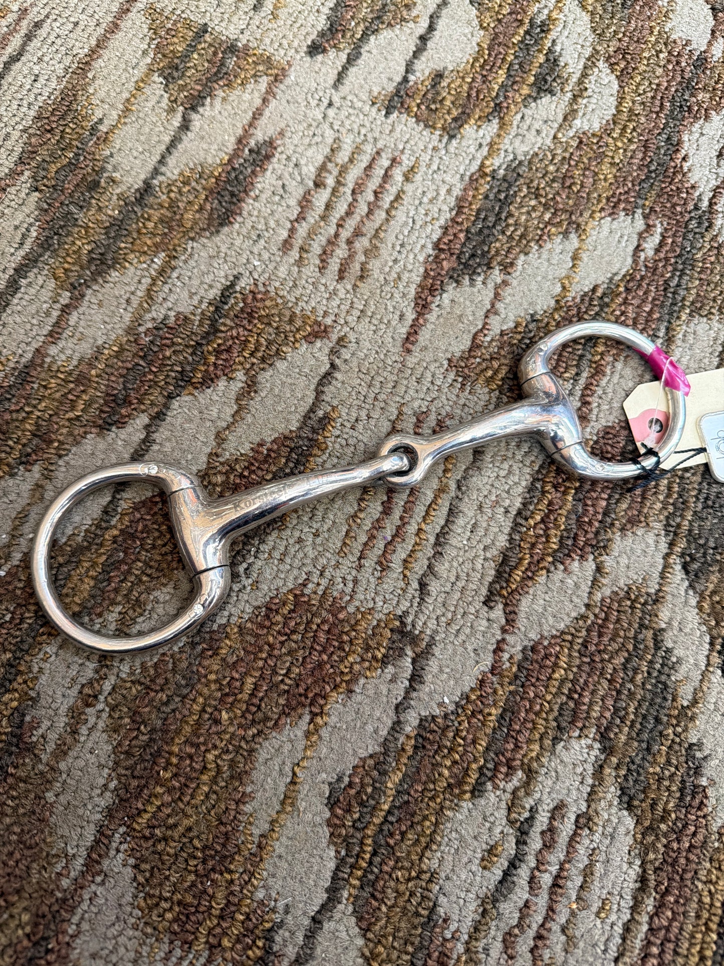 Korsteel Anatomical Eggbutt Snaffle w/ Crystals and Designs