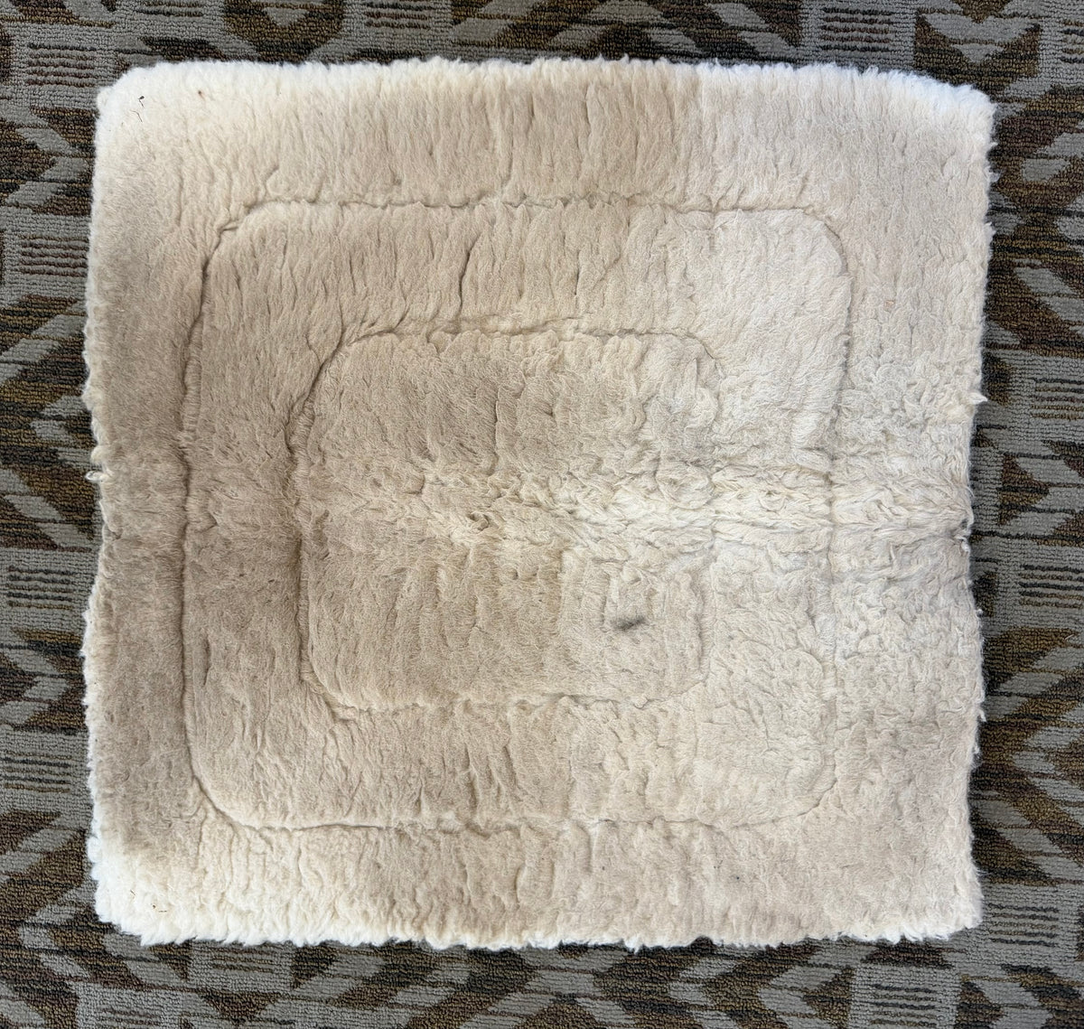 Blue Striped Fleece Pad