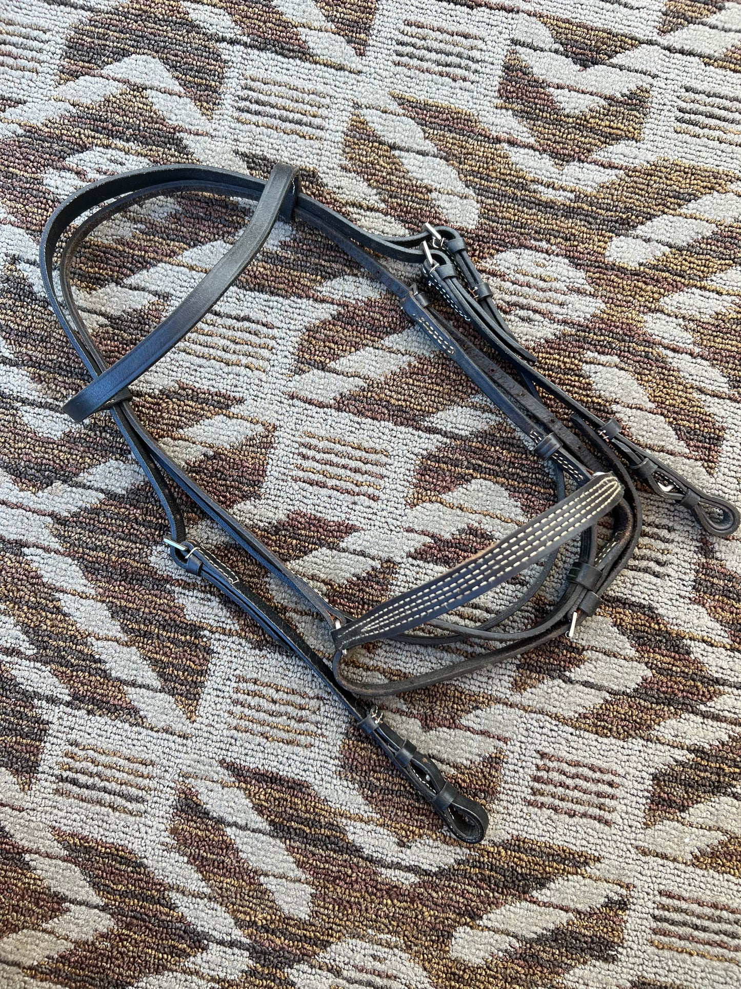 Black Bridle w/ Dropped Noseband