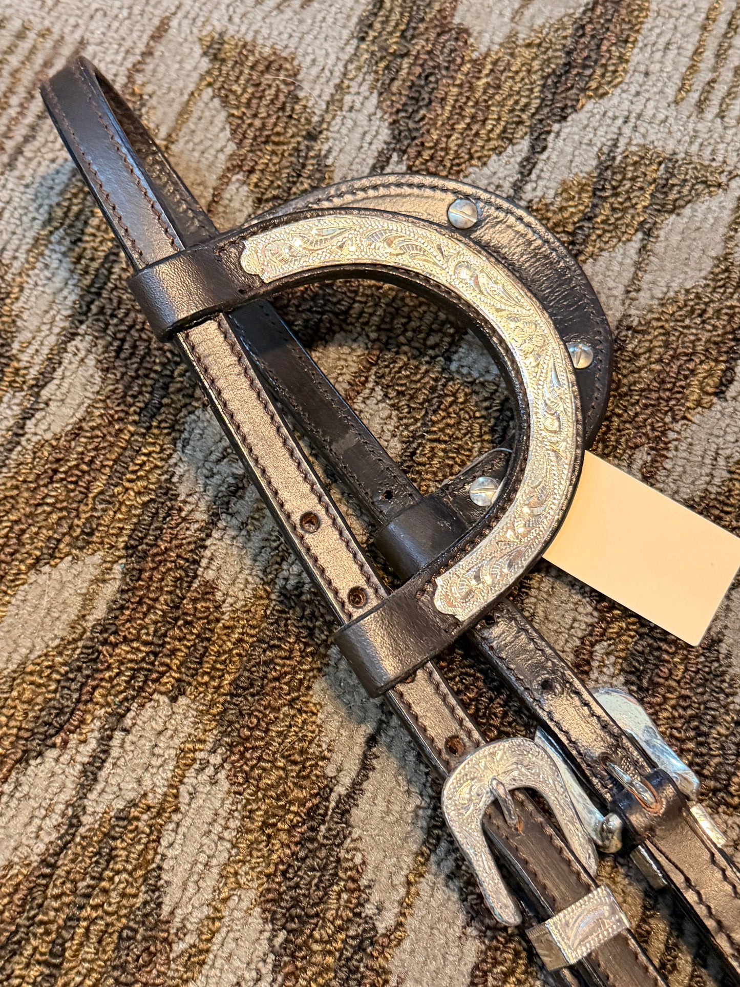 Silver Double Ear Headstall