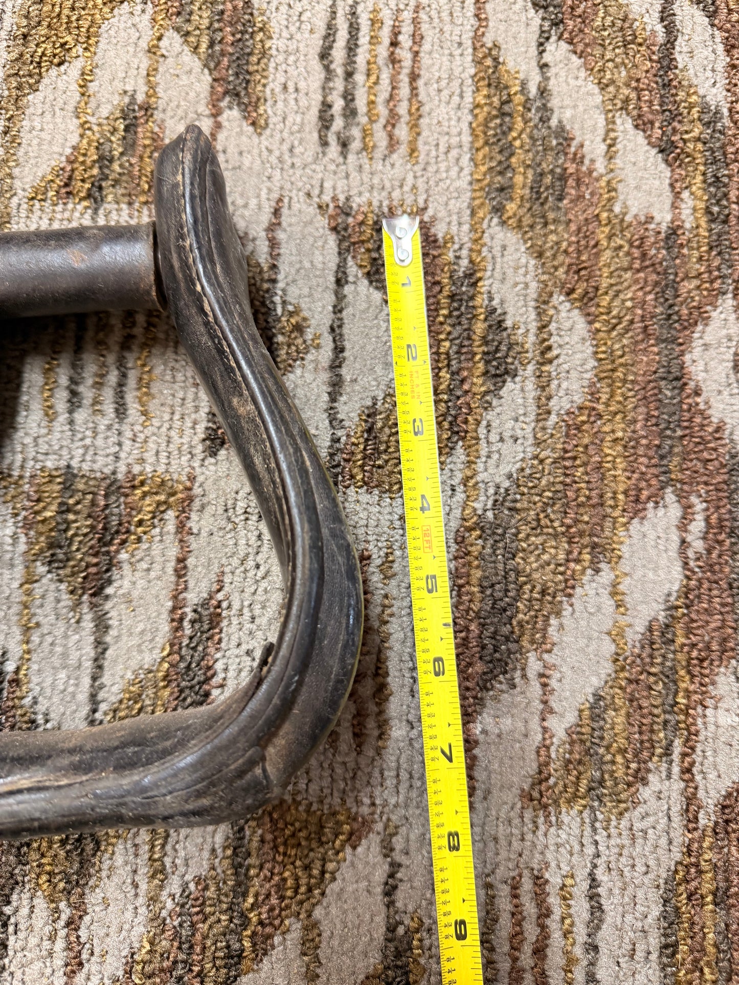 Black Tooled Leather Stirrups