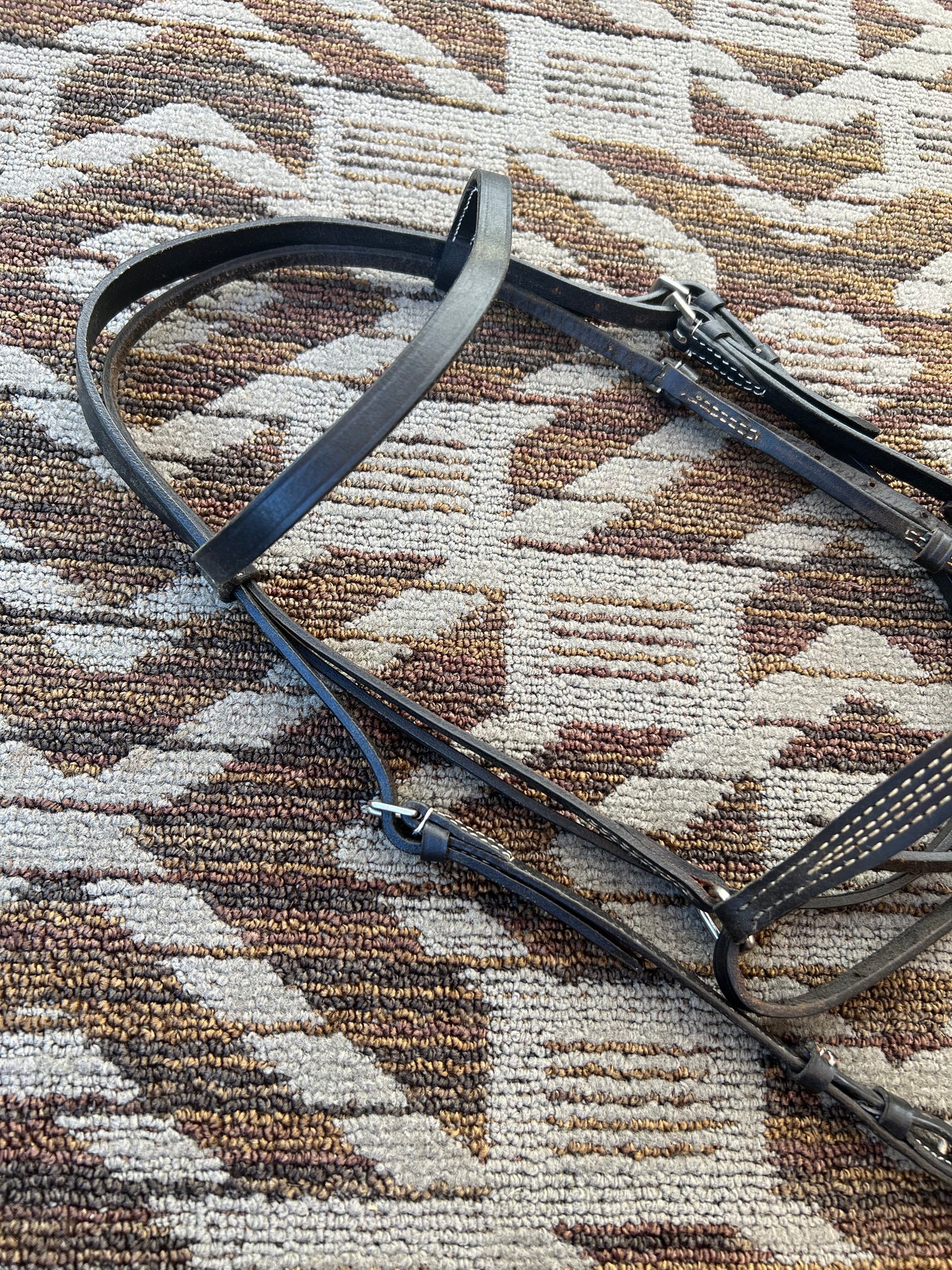 Black Bridle w/ Dropped Noseband