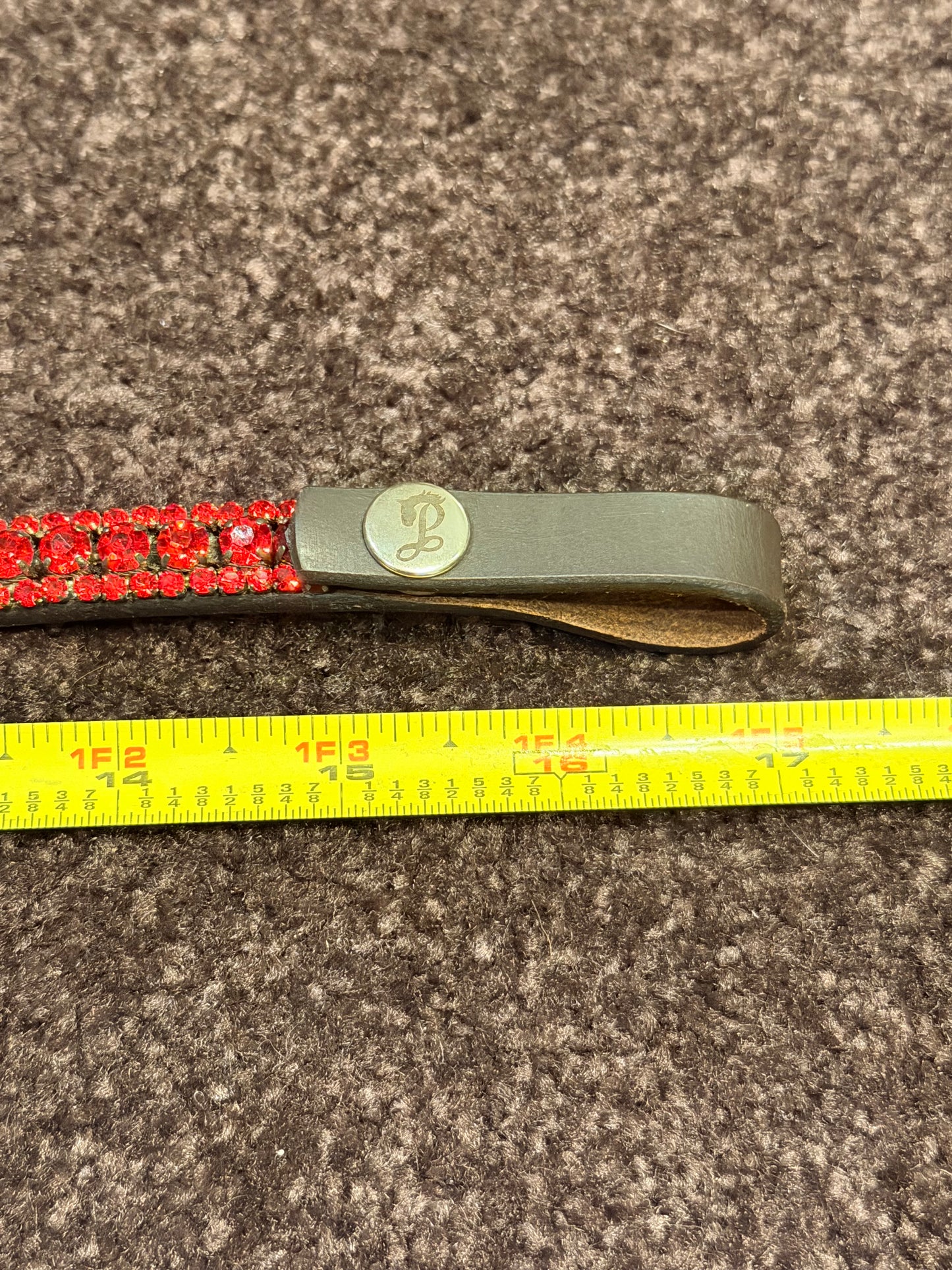 Penny Forever Snap On Cherry Red Shaped Bling Browband