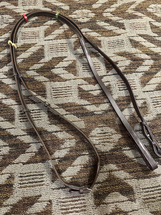 Webbed Reins w/ Colorful Hand Notches