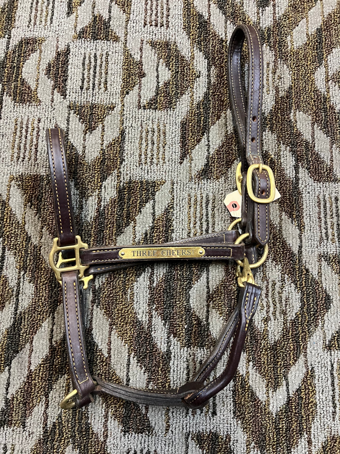 Leather Nameplate Halter w/ Clip