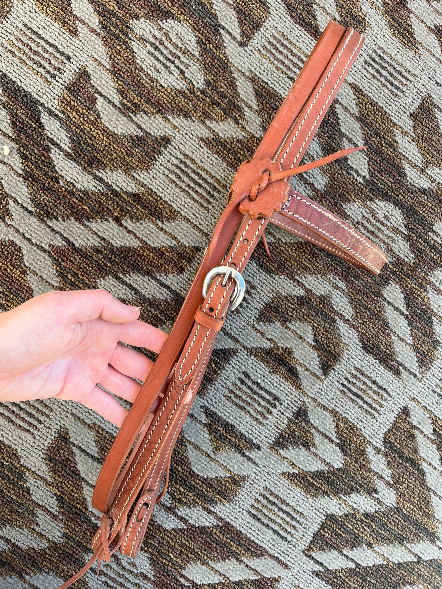Tooled Western Headstall