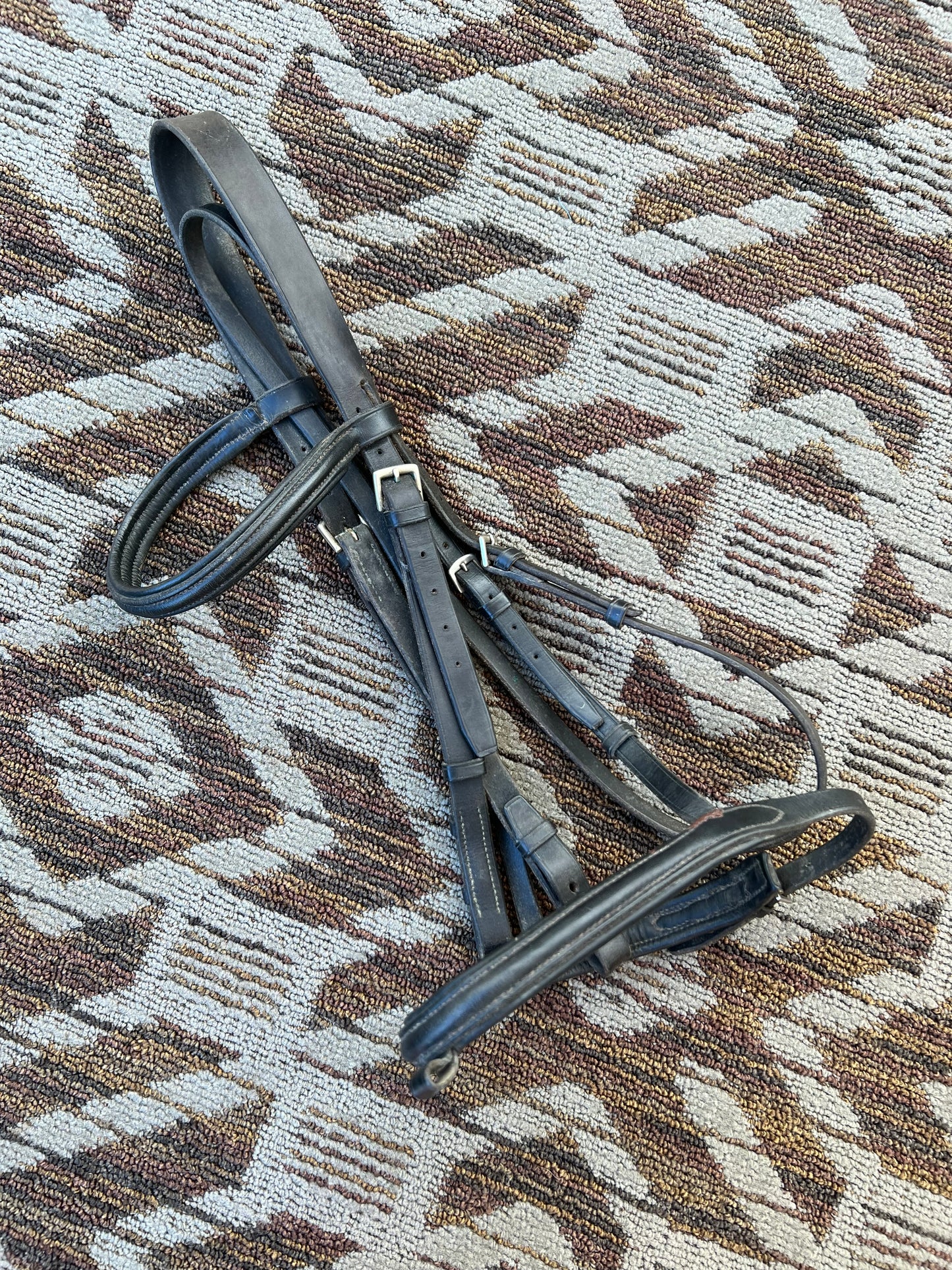 Black Dressage Bridle