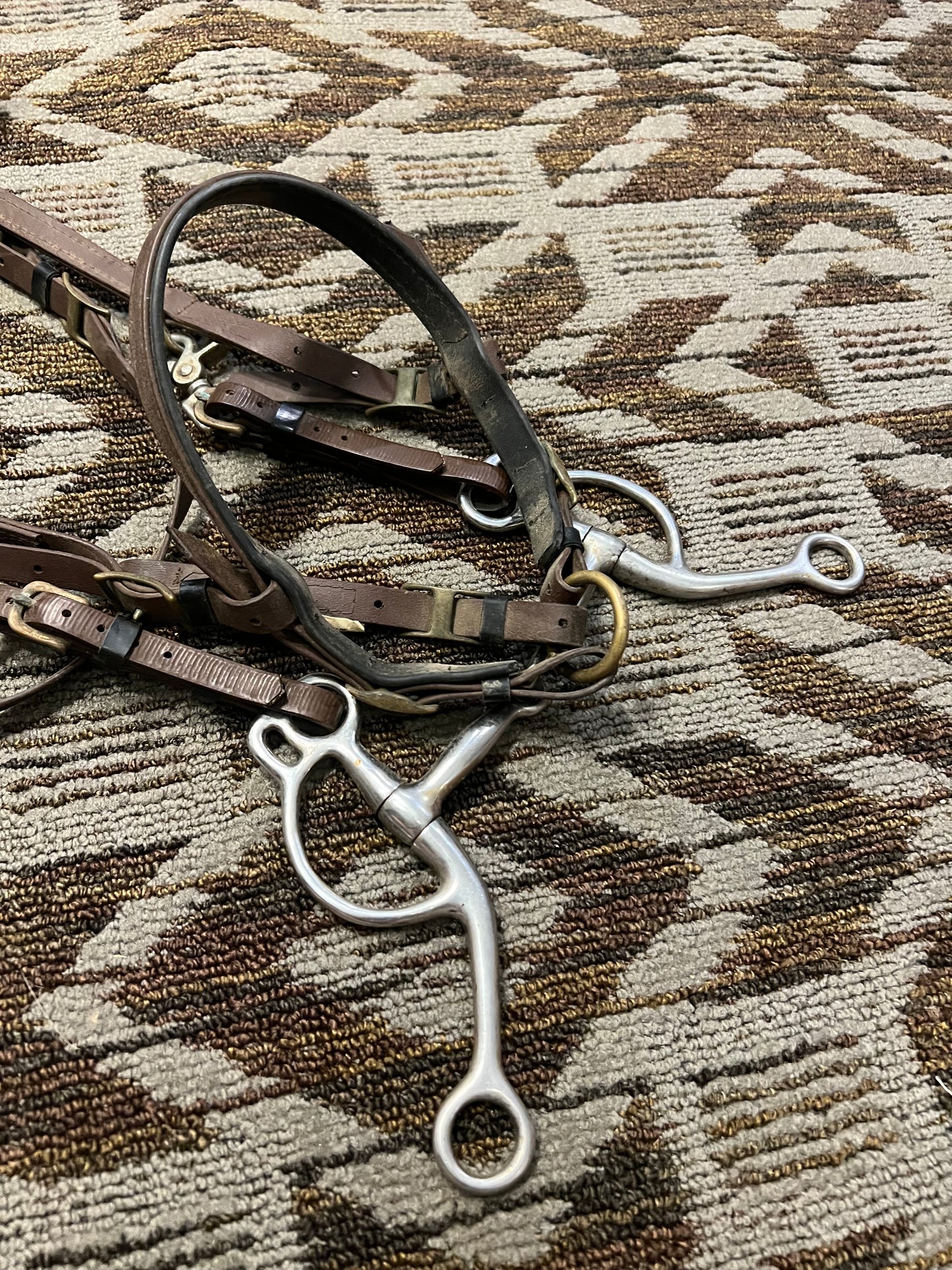 Brown Halter Bridle w/ Bit