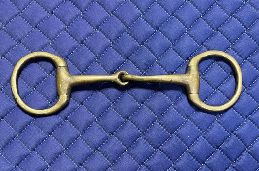 Brass Eggbutt Snaffle - 5”