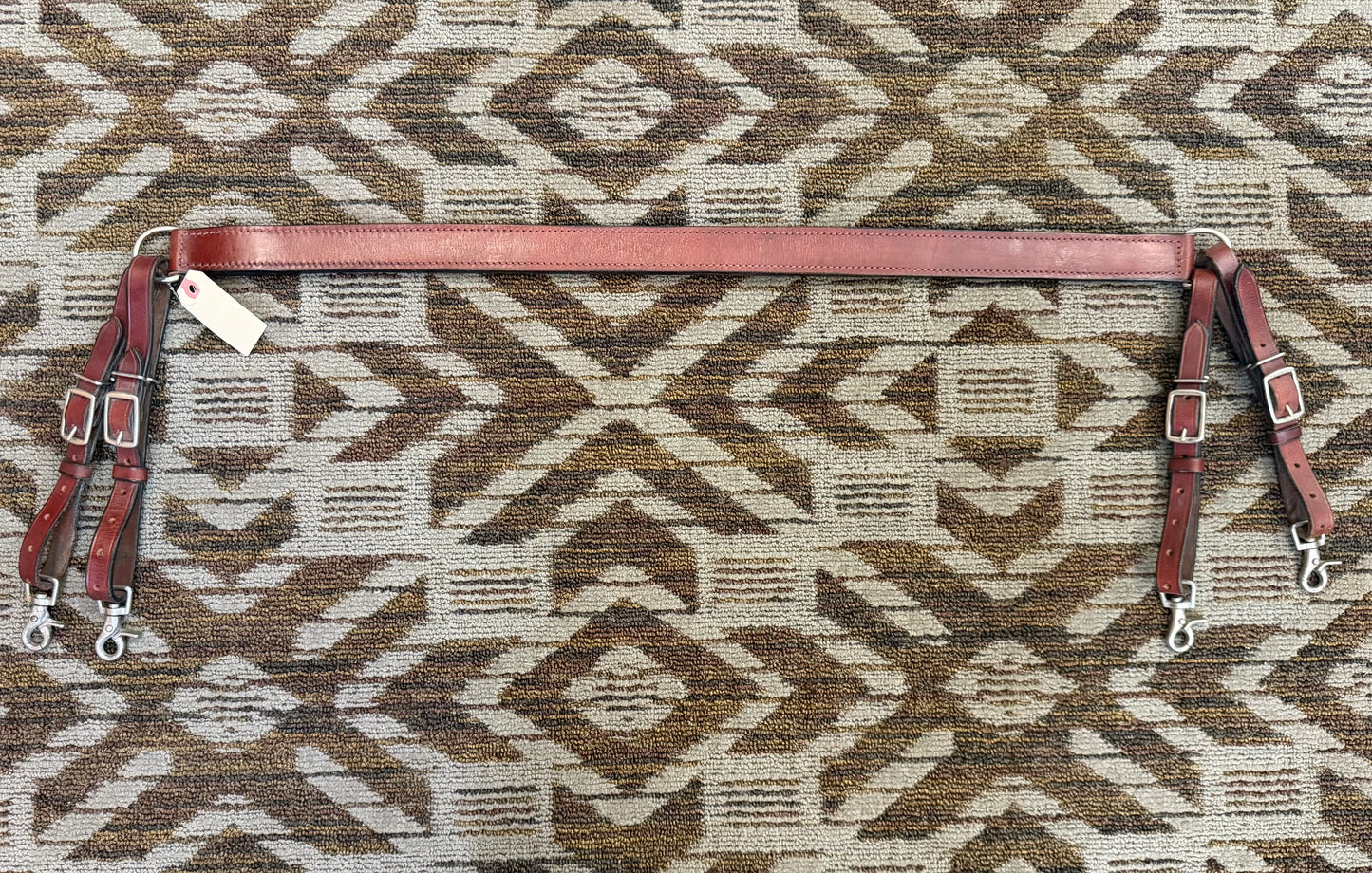 Reddish Leather Tripping Collar