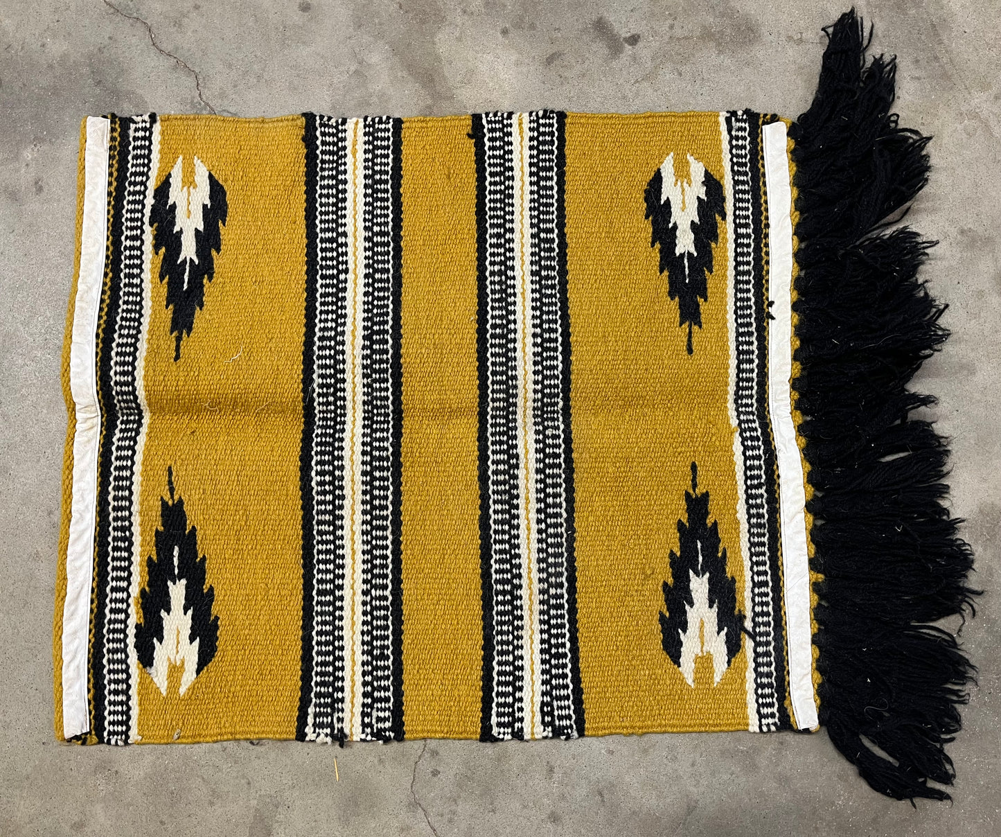 Yellow & Black Saddle Blanket