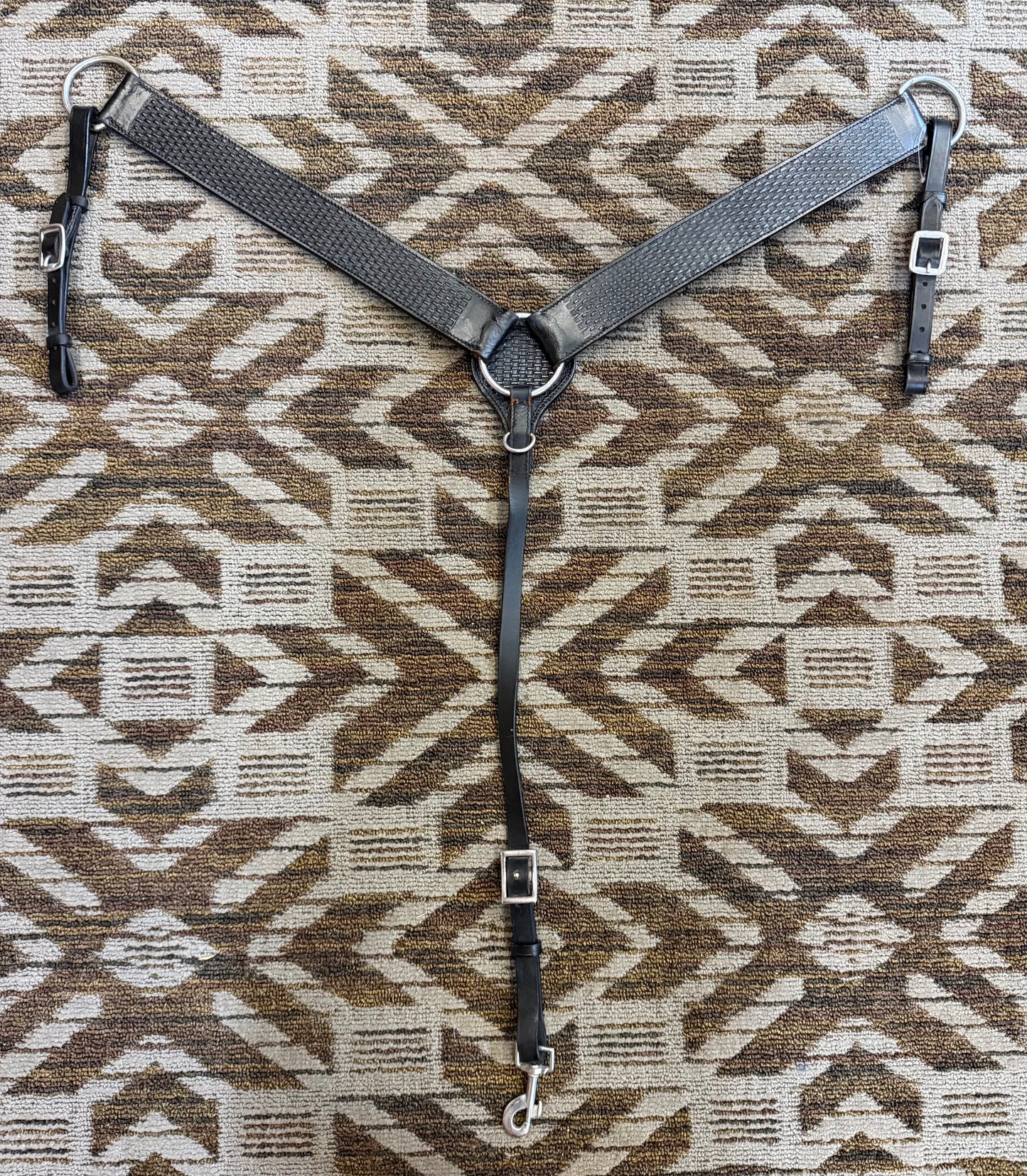 Black Basketweave Breastcollar