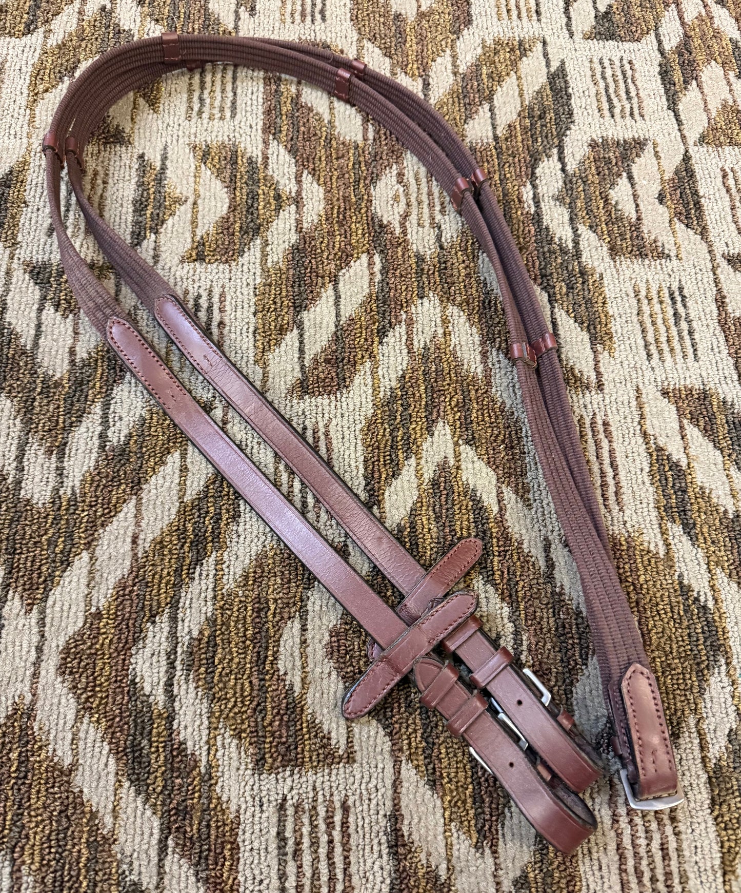 Burgundy Webbed Reins