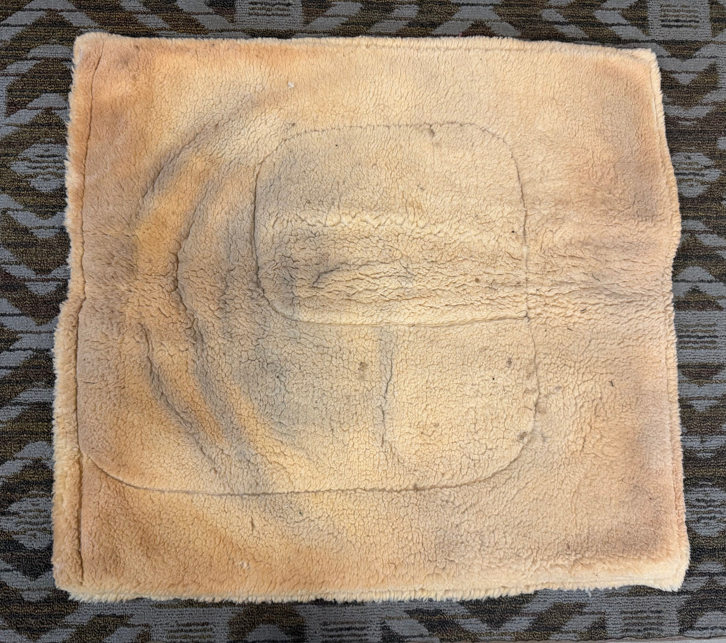 Red Fleece Saddle Pad