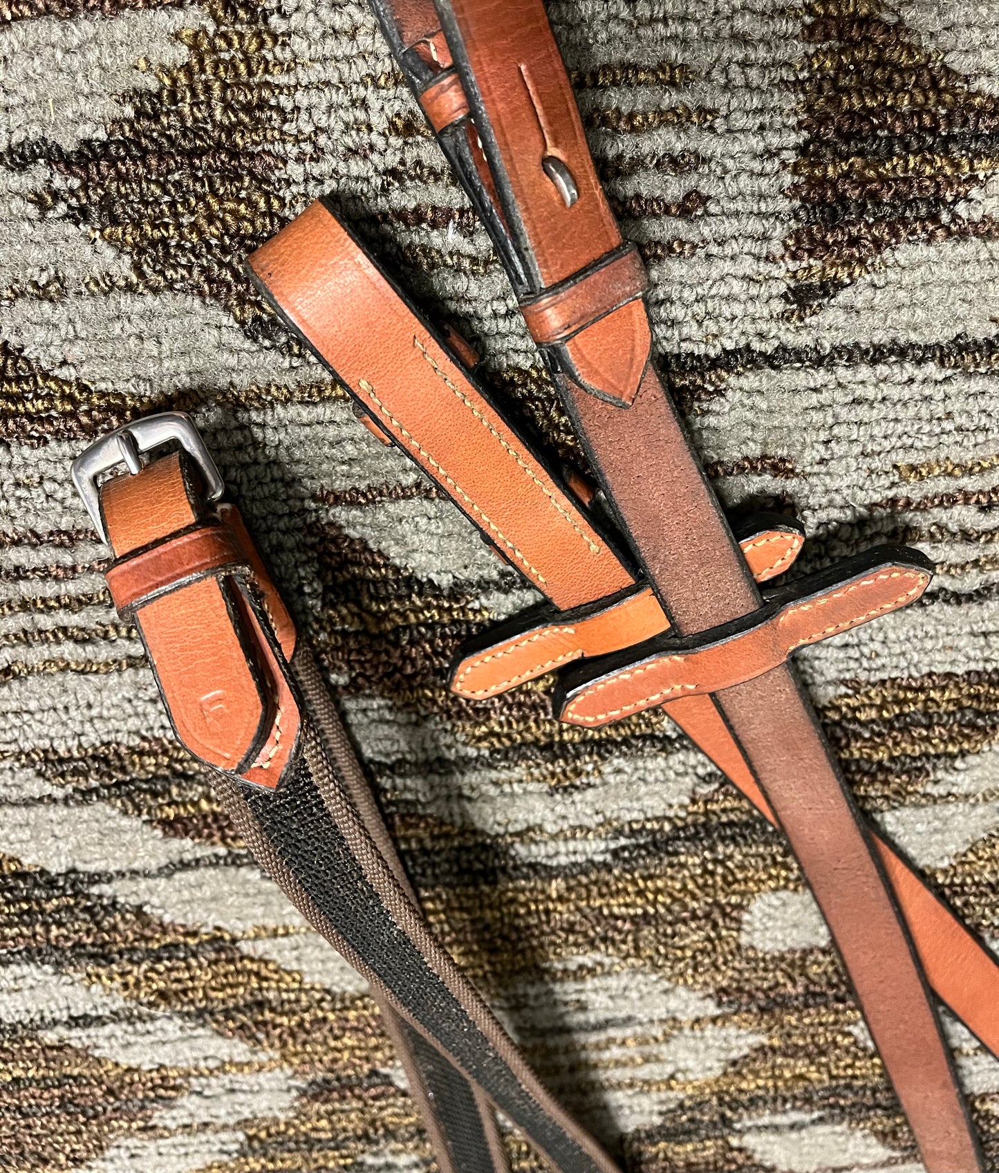 Chestnut Grippy Webbed Reins
