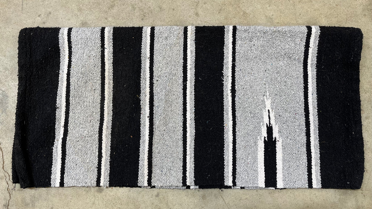 Gray & Black Saddle Blanket