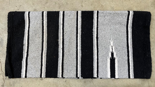 Gray & Black Saddle Blanket
