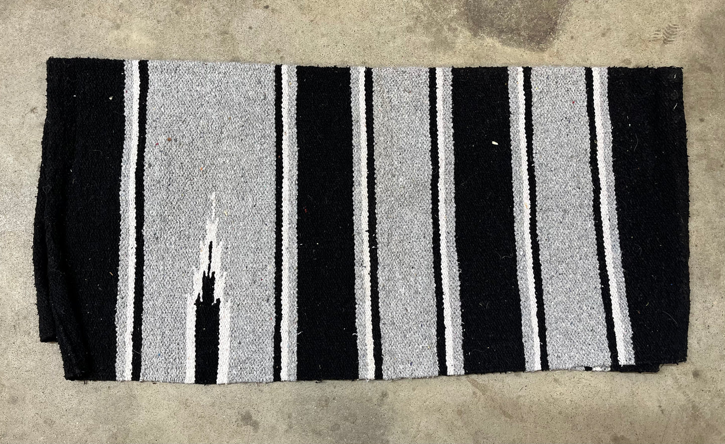 Gray & Black Saddle Blanket