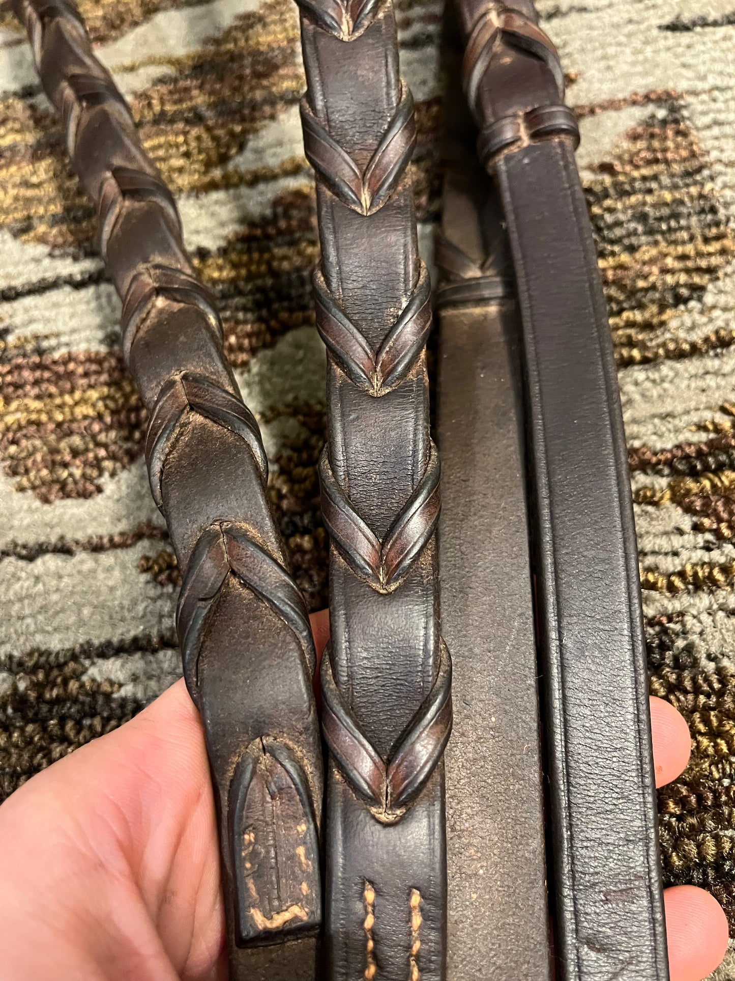 Stubben Brown Laced Reins