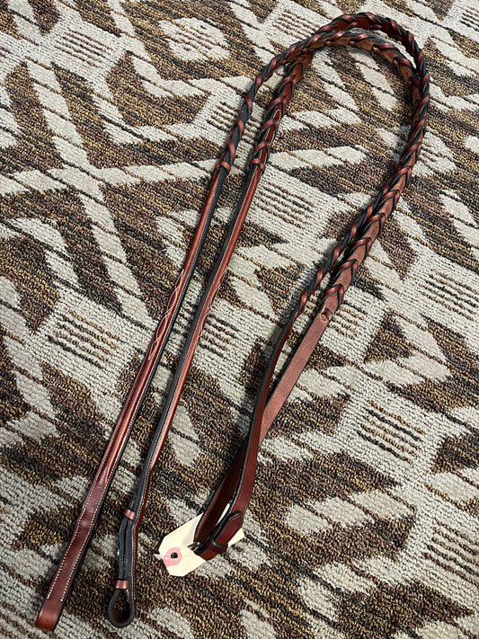 Raised Fancy Stitch Laced Reins