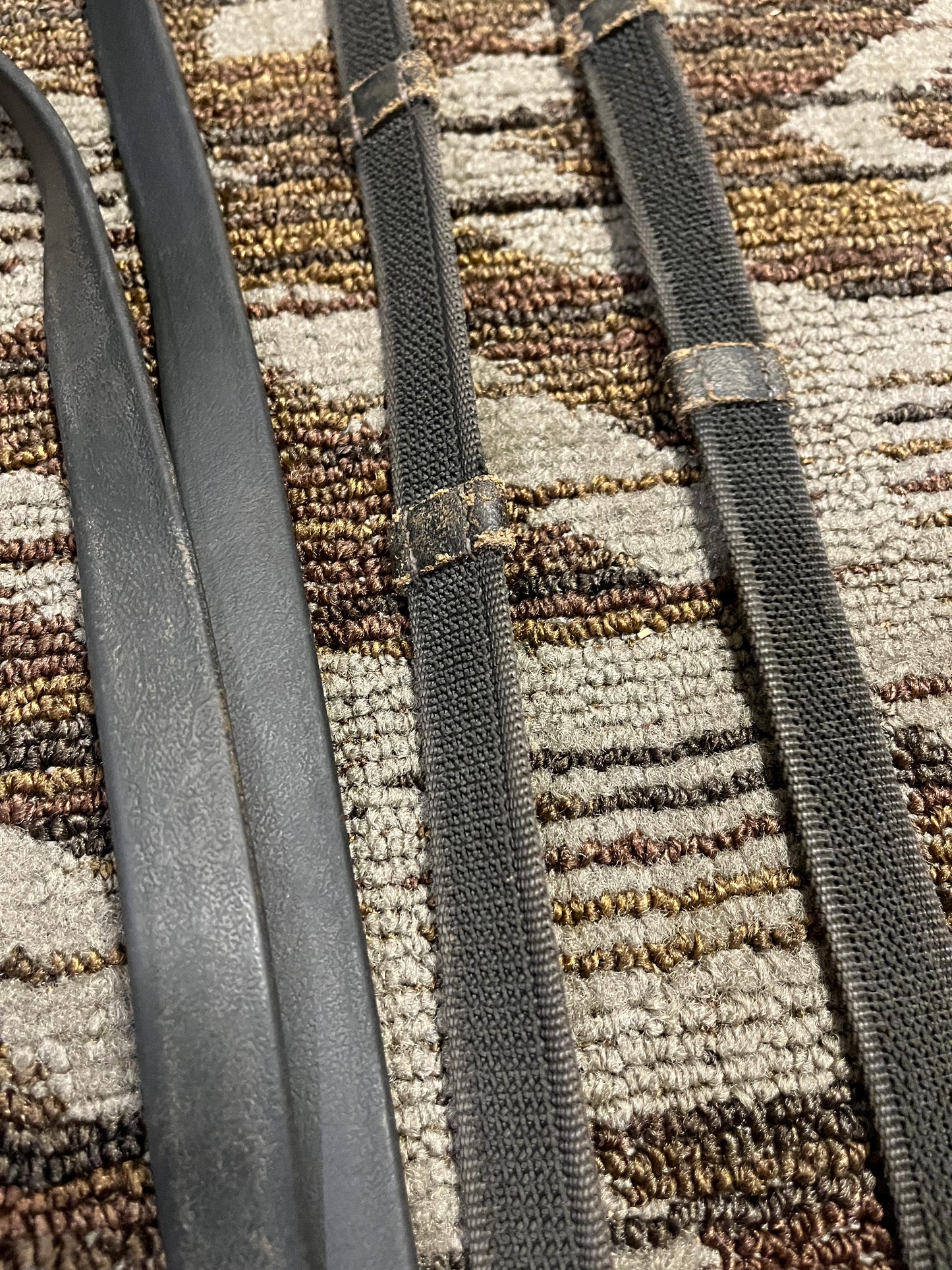 Black Biothane Webbed Reins
