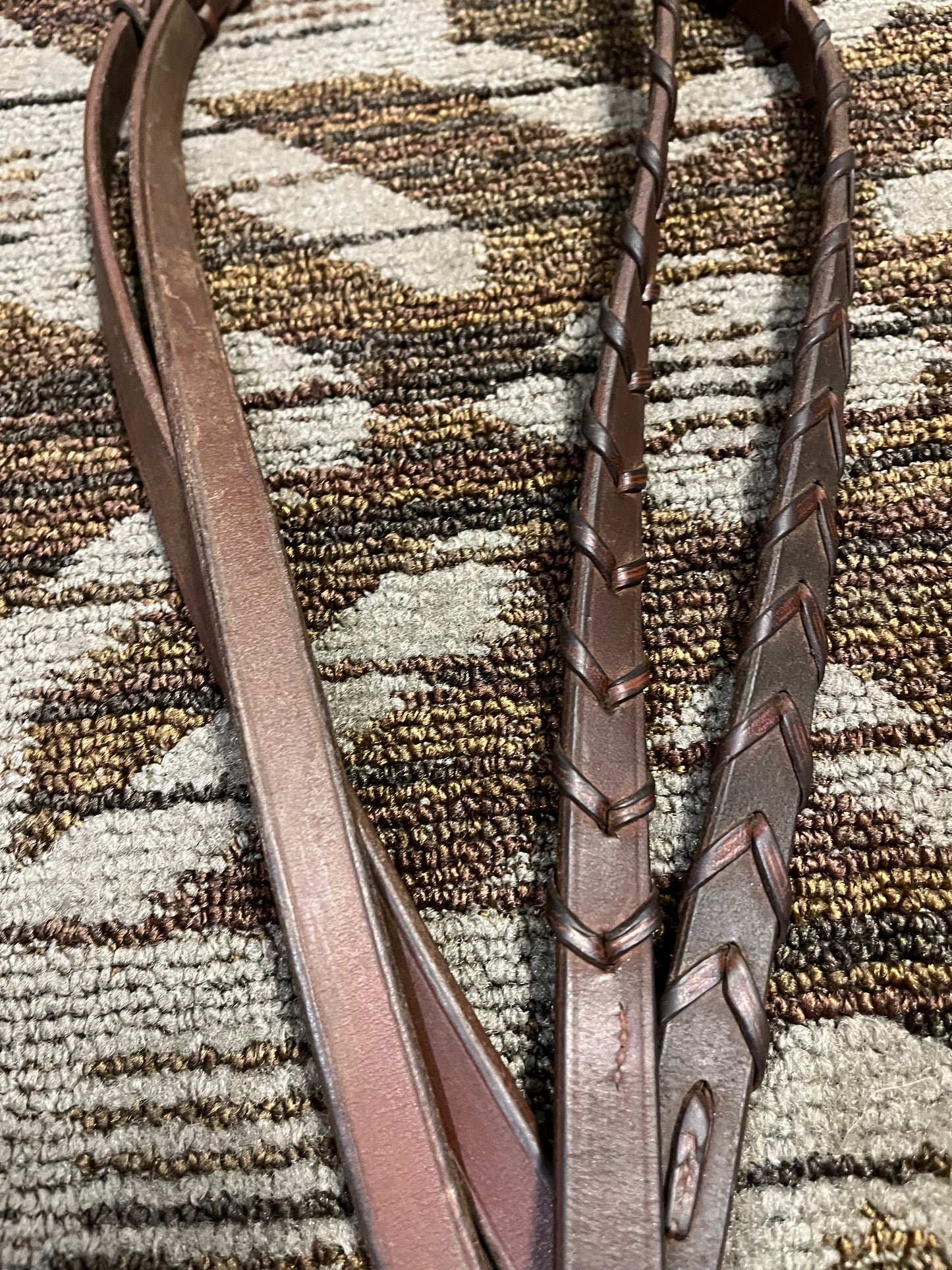 Soft Brown Laced Reins