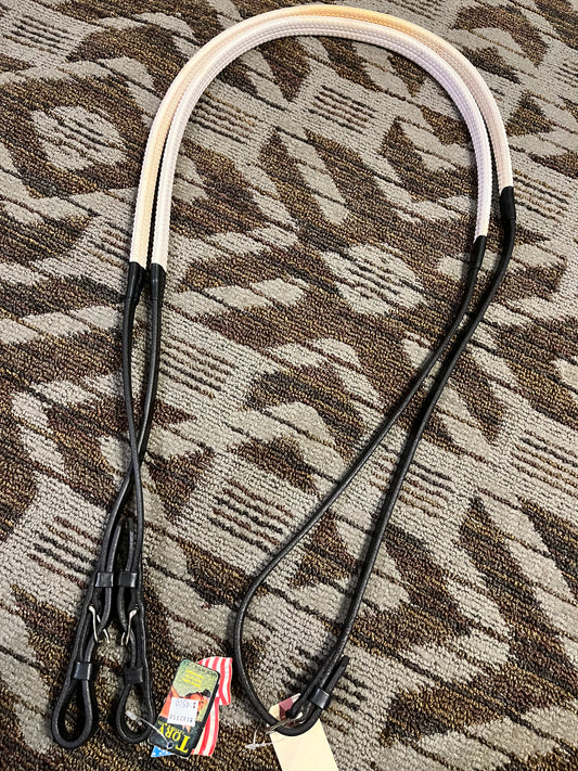 Tory White Rubber Reins